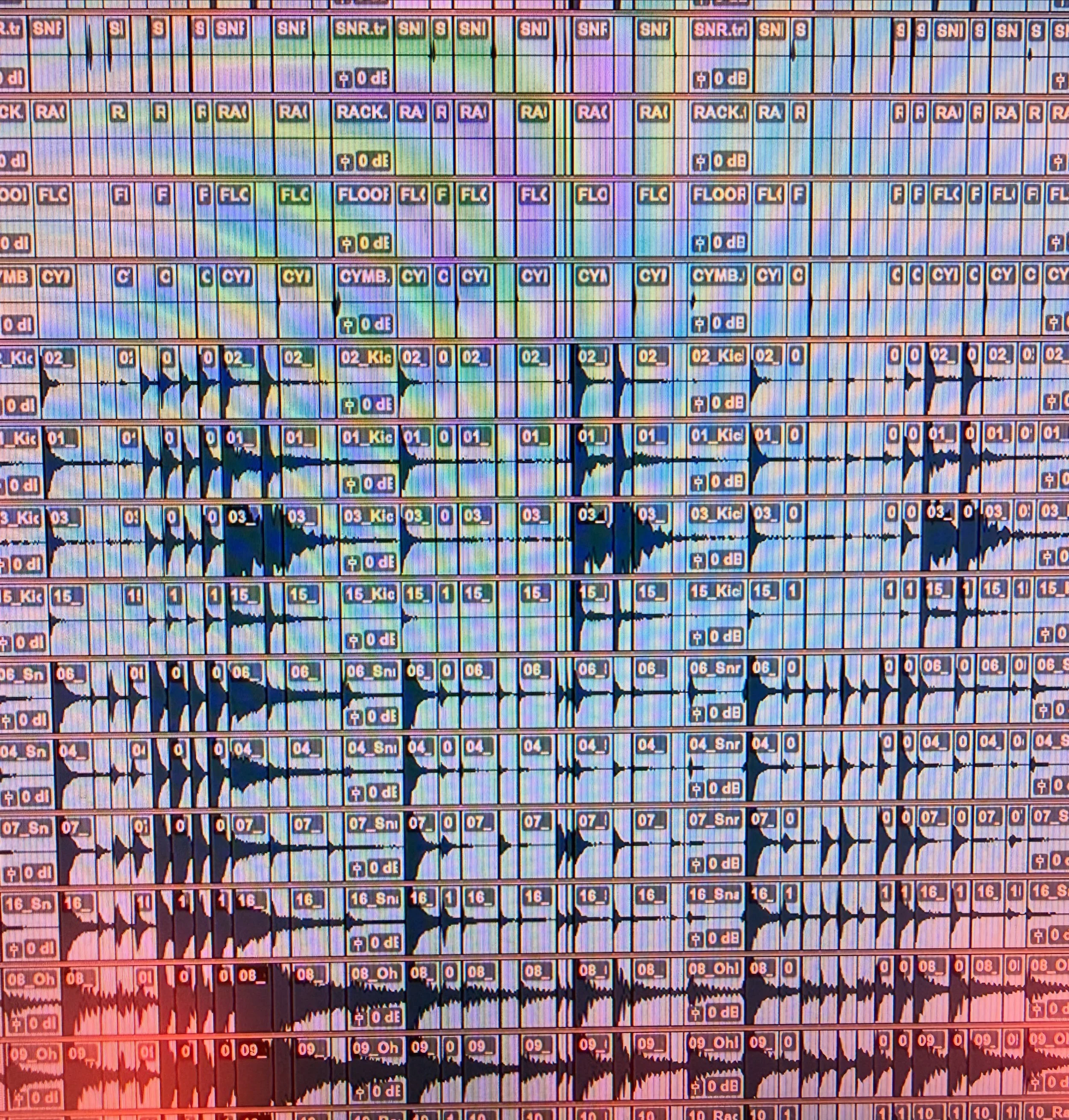 Last week I made a post about being a producer in 2026 and all the quiet assembly work that happens behind the scenes.  I posted a pic of some drum editing in progress and some of you had a lot of feelings about it!

I&rsquo;m doing the same type of 