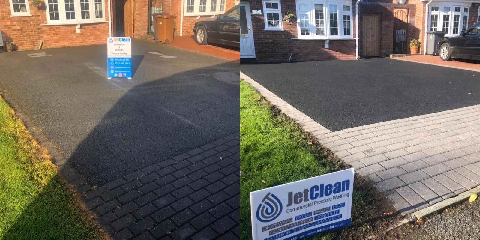 Tarmac drive and pathway cleaning service — JetClean