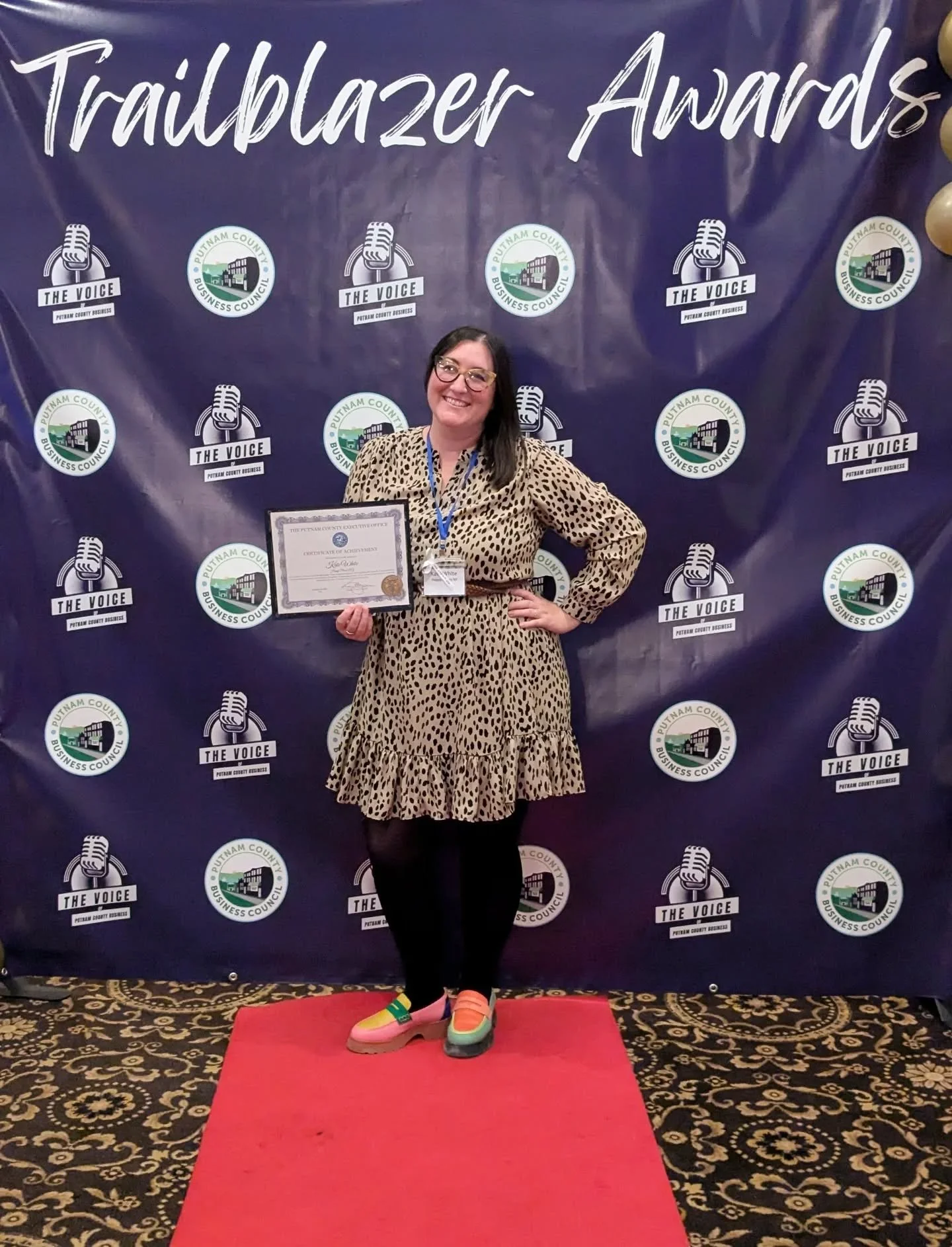 So grateful to have been nominated for and received the Trailblazer 40 Under 40 Leadership award from @putnamcountybusinesscouncil last night! I met the lovely Cadah of @poorgeorge and wonderful Ruby of @mismatchfarm and am forever excited to grow my