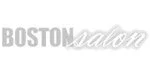 Boston Salon publication logo showcasing elite Newbury Street hair styling history and color credentials.