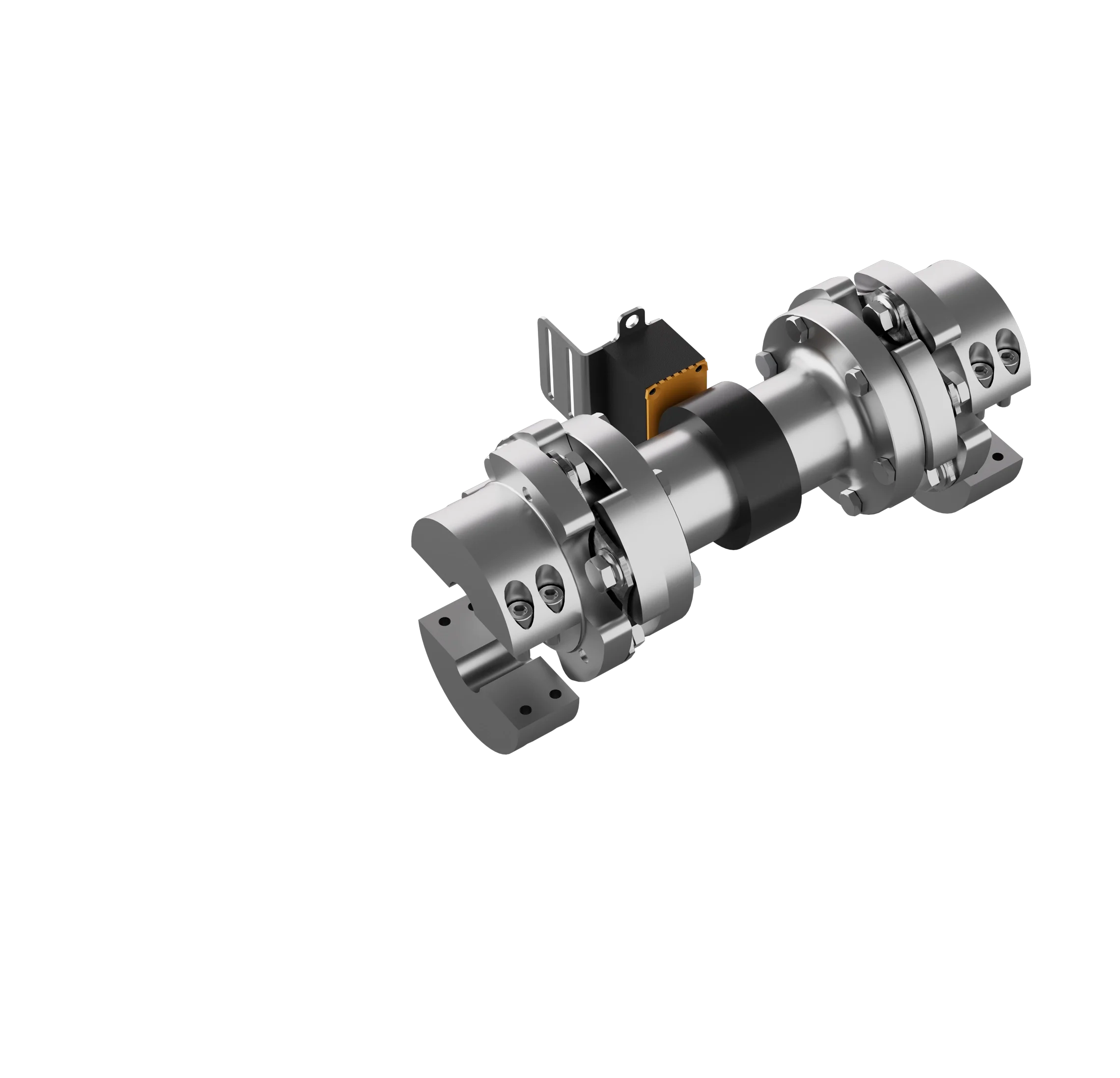 R+W iPK with disc pack couplings – split hubs shown for installation