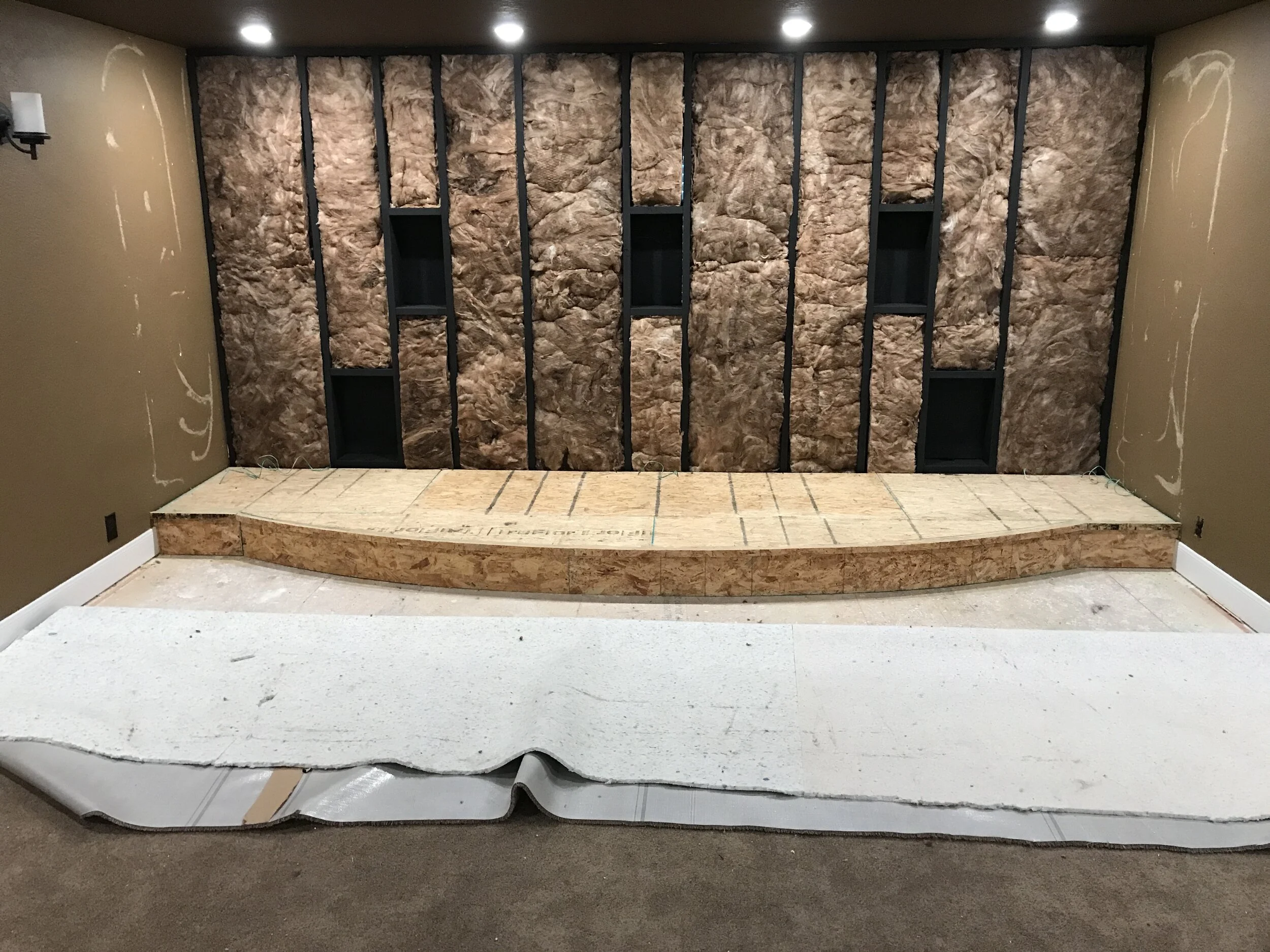 Tarrus Baker - Speaker Baffle Wall Pre-Completion