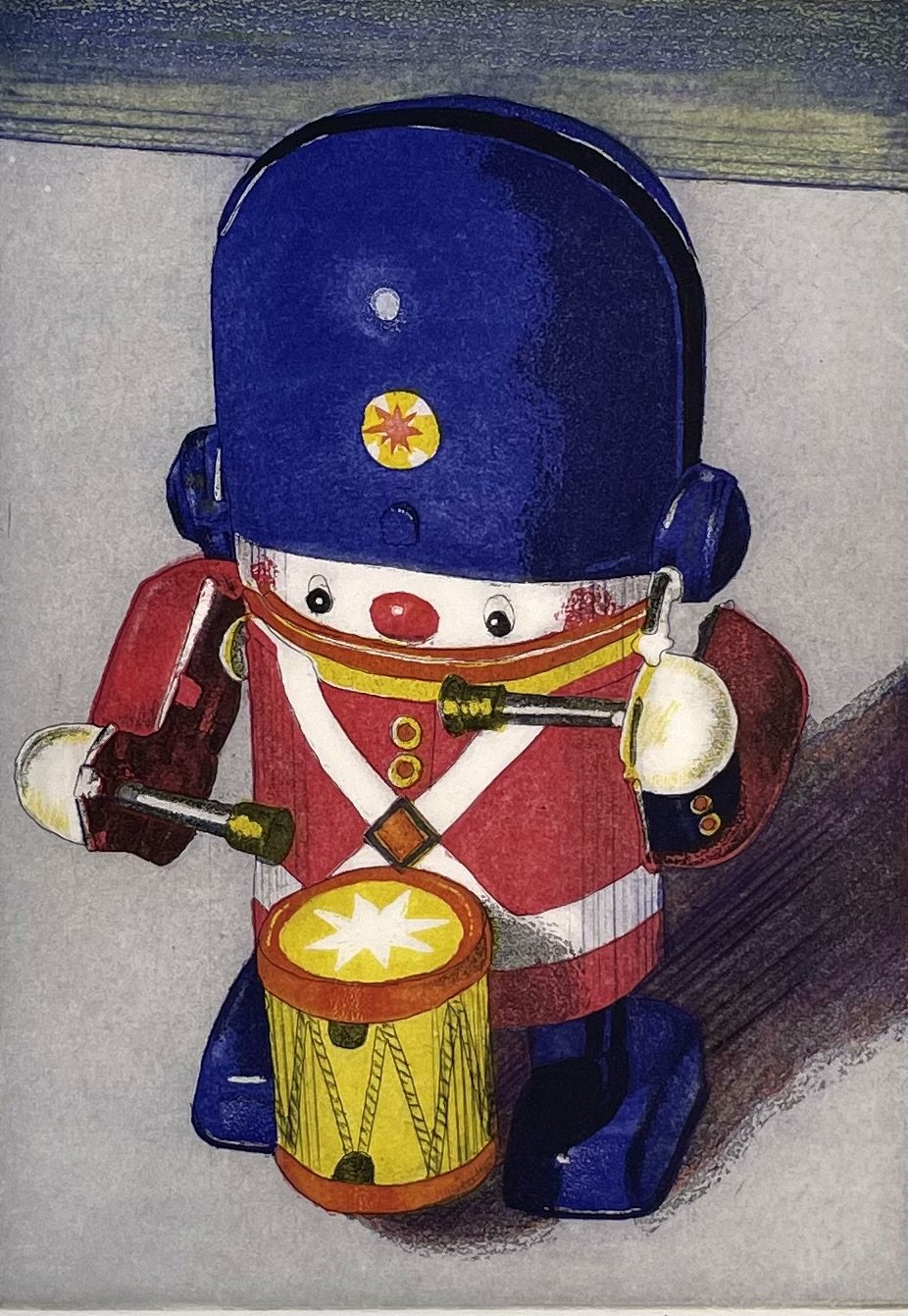 Drummer (2024), 5" h x 7" v