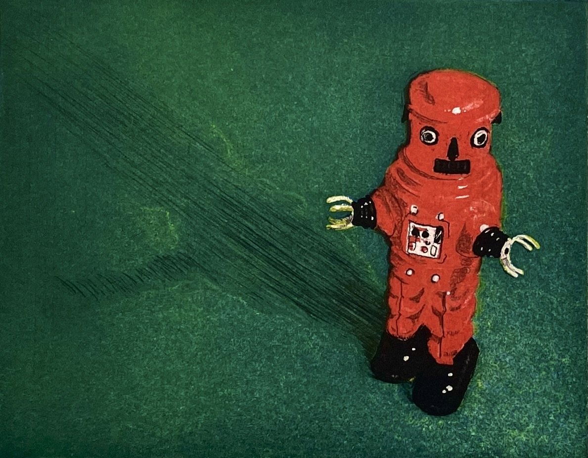 Holiday Toy (Robot) (2023), 6" h x 4.75" v