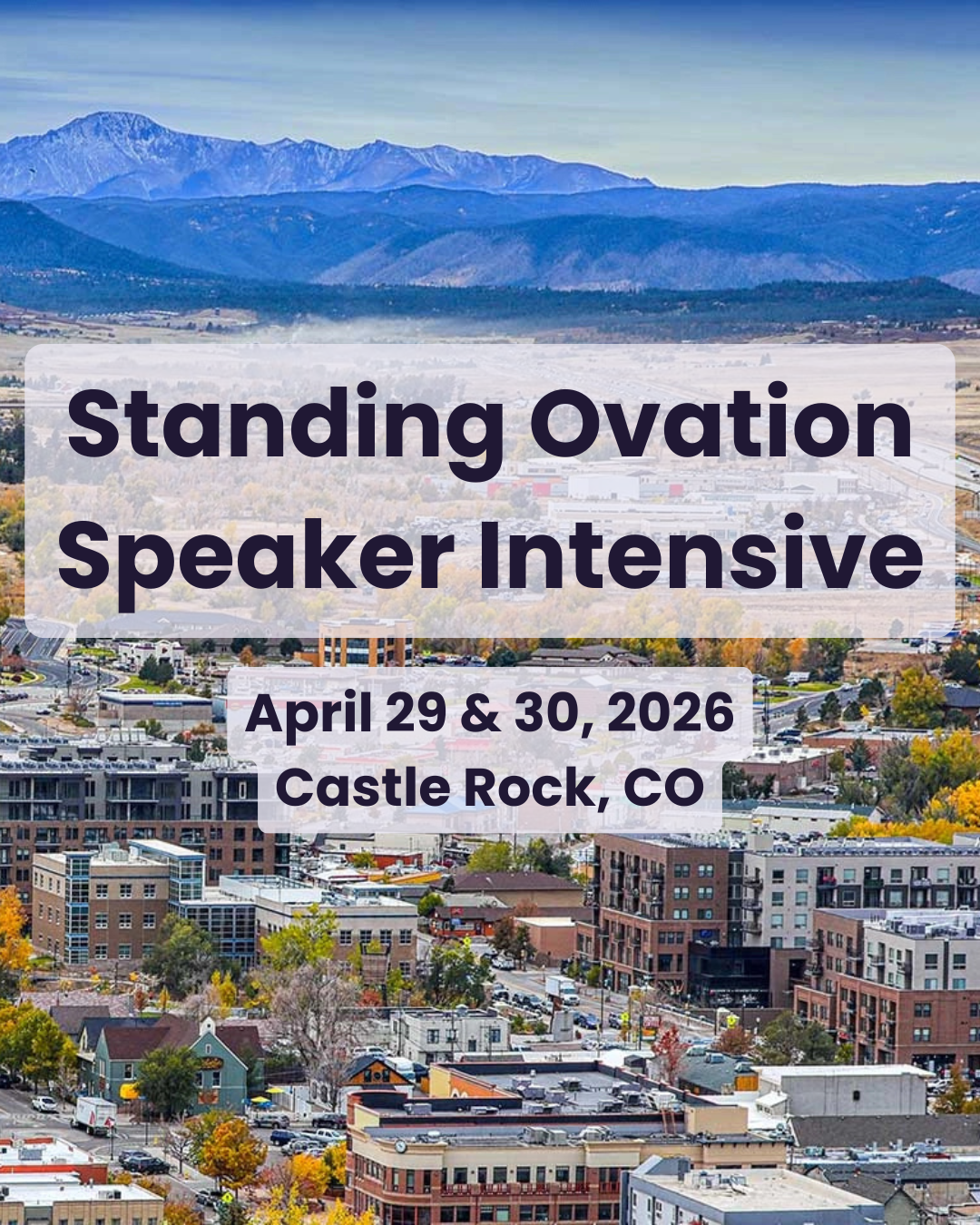 Standing Ovation Speaker Intensive