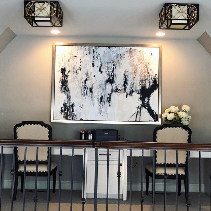 Tbt 2019 one of my favorite installations in Minnetonka MN. So lucky to have been able to work with my amazing clients. 
This painting is mix media on canvas 48&rdquo;x 72&rdquo;
.
.
.
.
.

#artofrheday #arts_promote #gallerywalls #abstractexpression