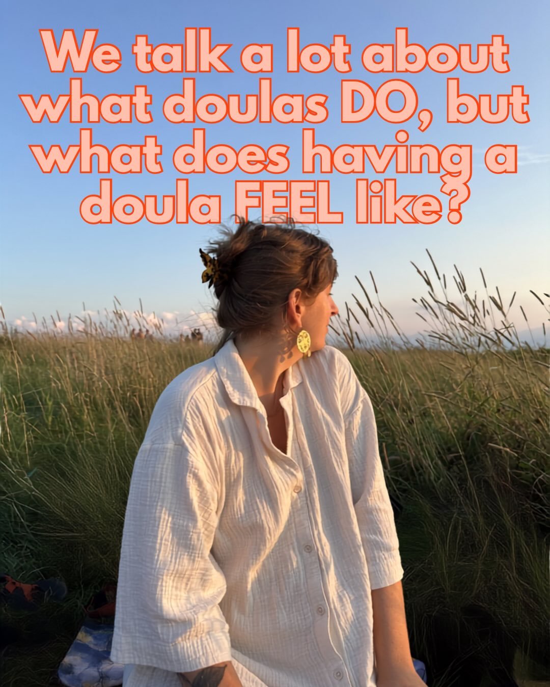What do you think having a doula feels like? ⛅️