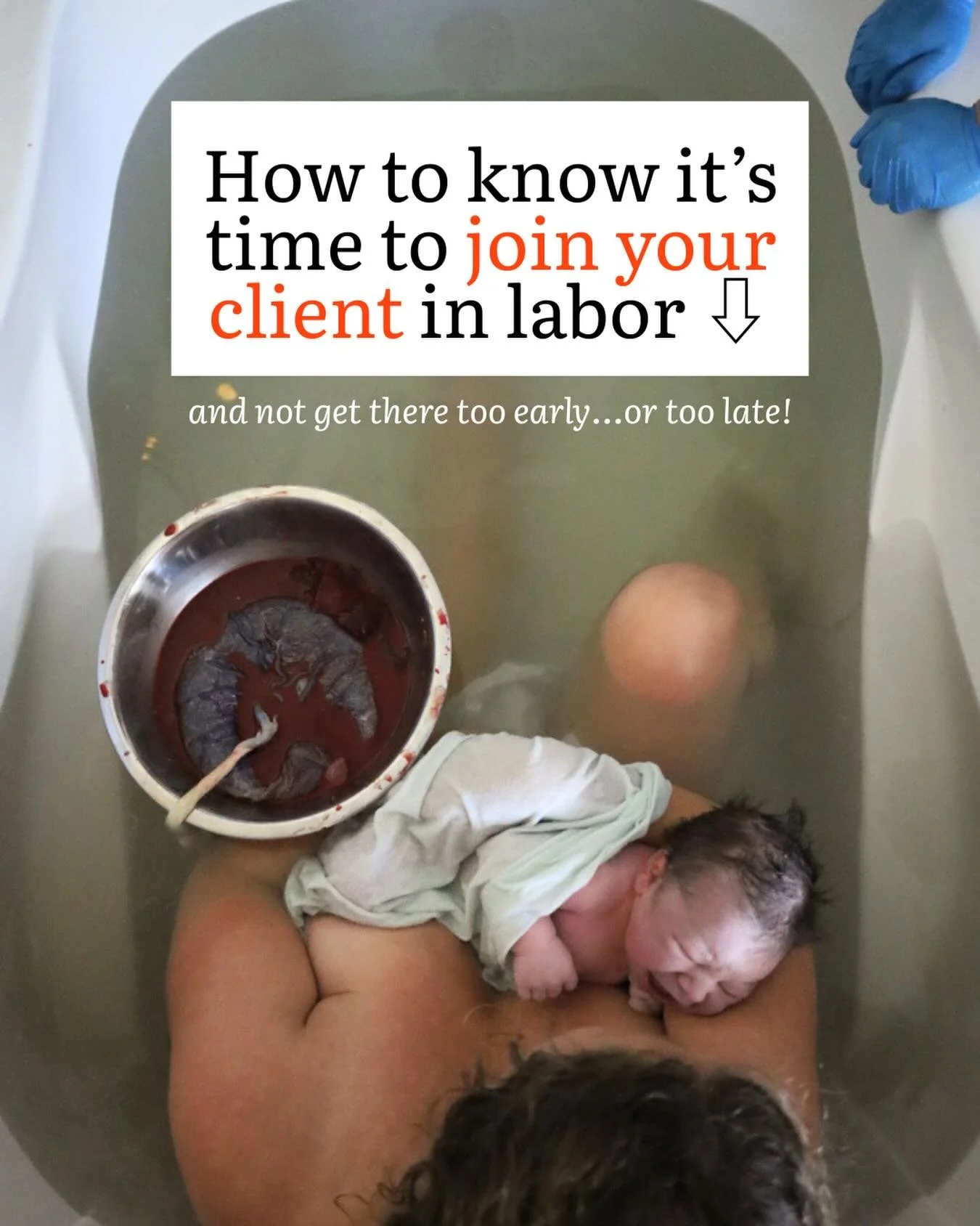 There&rsquo;s is no formula for knowing when to join your client in labor- no, it&rsquo;s not always &ldquo;in active labor&rdquo; or &ldquo;at 4-1-1&rdquo; Every birth, every pregnant person, every labor pattern is different. 

I tell my clients: I 
