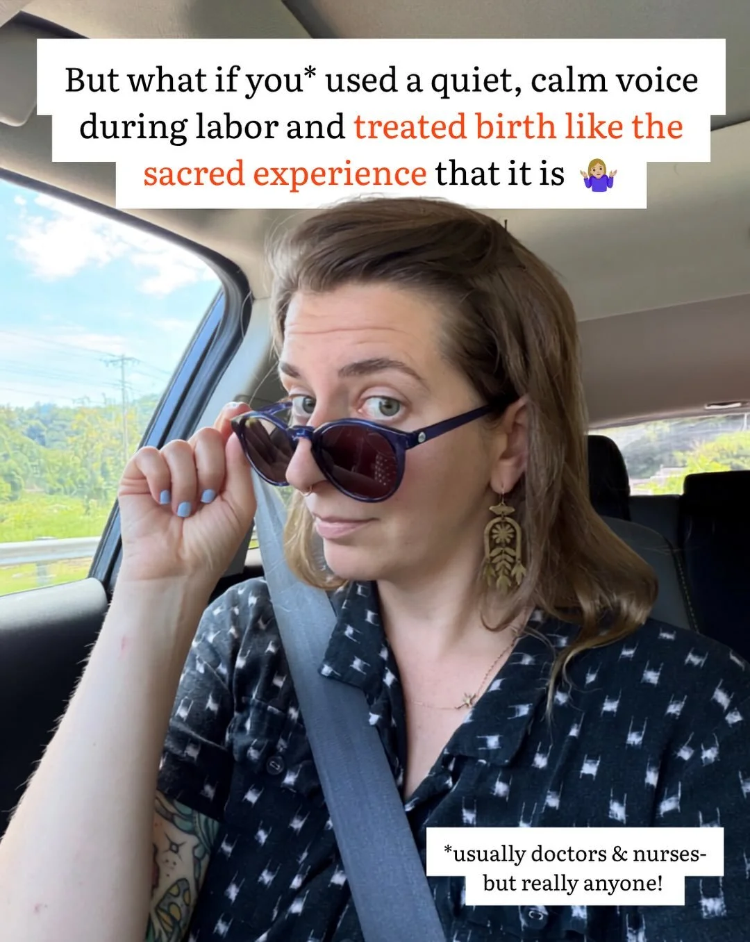 Just curious!!! 

But seriously&hellip;

I go to a lot of births, and most of them are in the hospital. I love supporting people in this space, and I work with some seriously incredible ⭐️ doctors and nurses. But occasionally, my blood is boiling at 