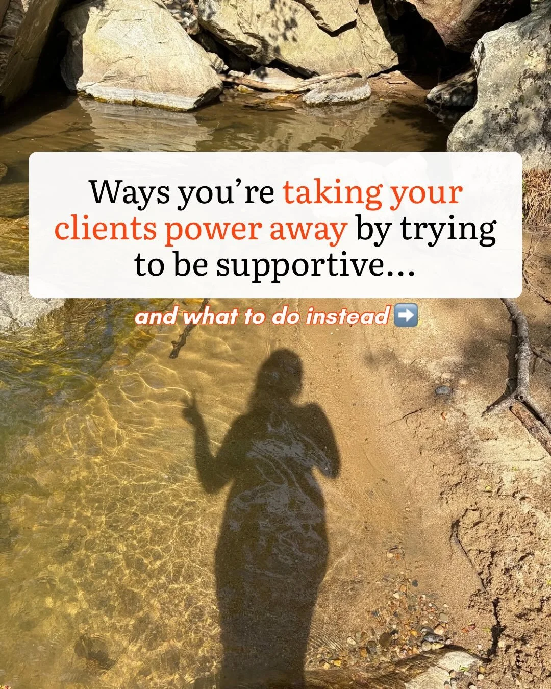 It happens. We&rsquo;ve all probably done one of these things at some point in our career. We&rsquo;re trying to be as supportive as we can. 

But are you under preparing your clients and accidentally taking their power away?

Let&rsquo;s not do that