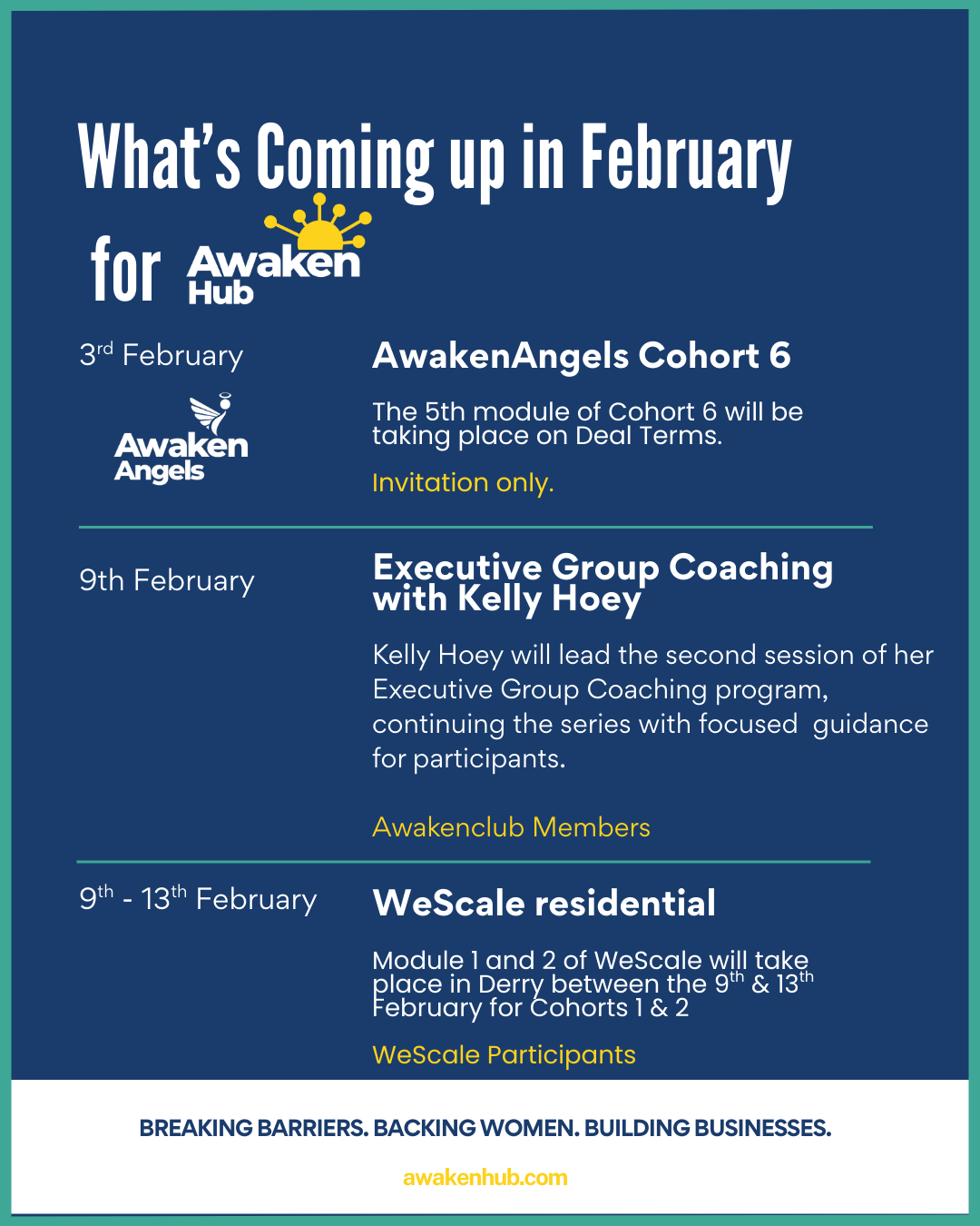 What’s Coming Up in February 