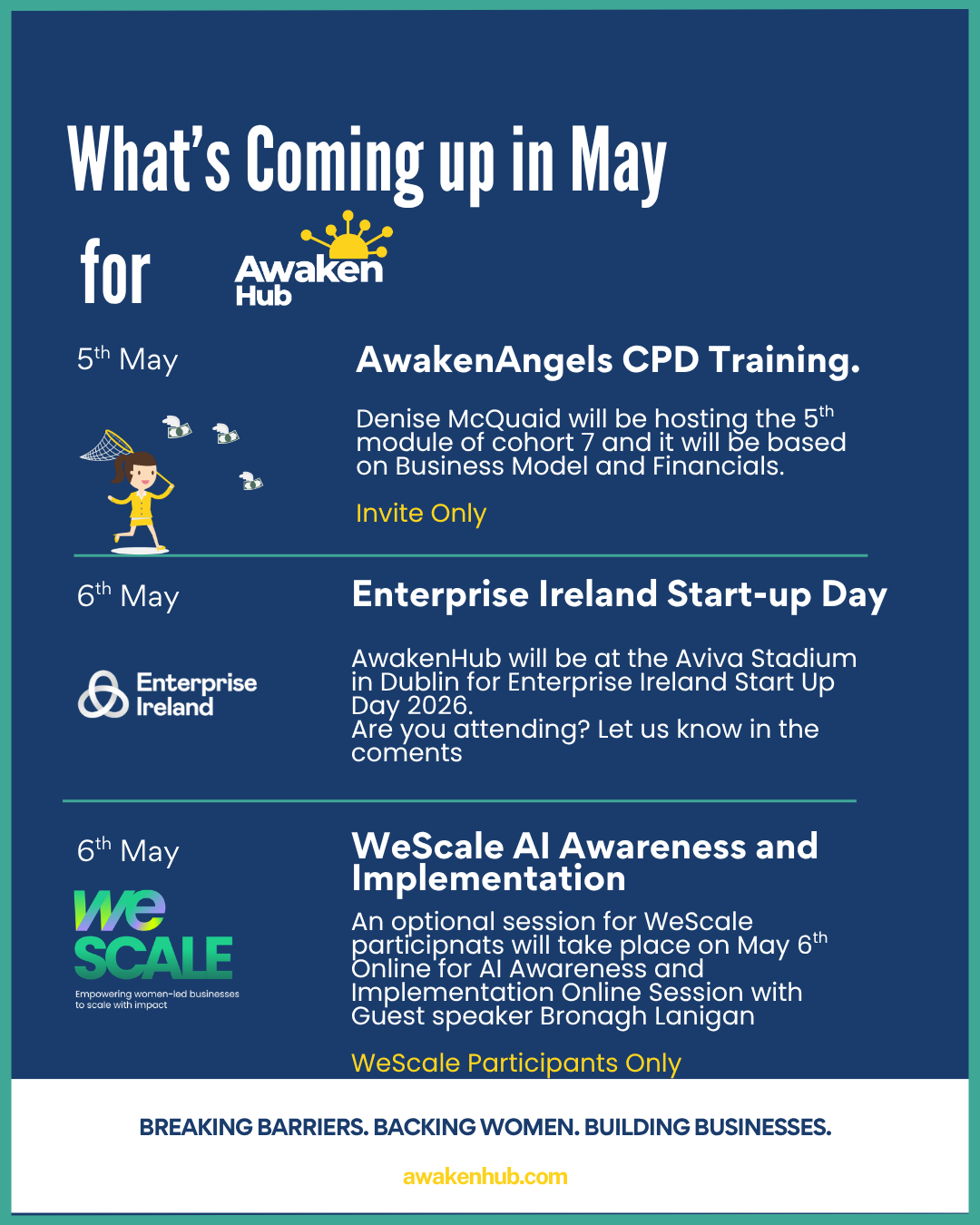 What’s Coming Up in May