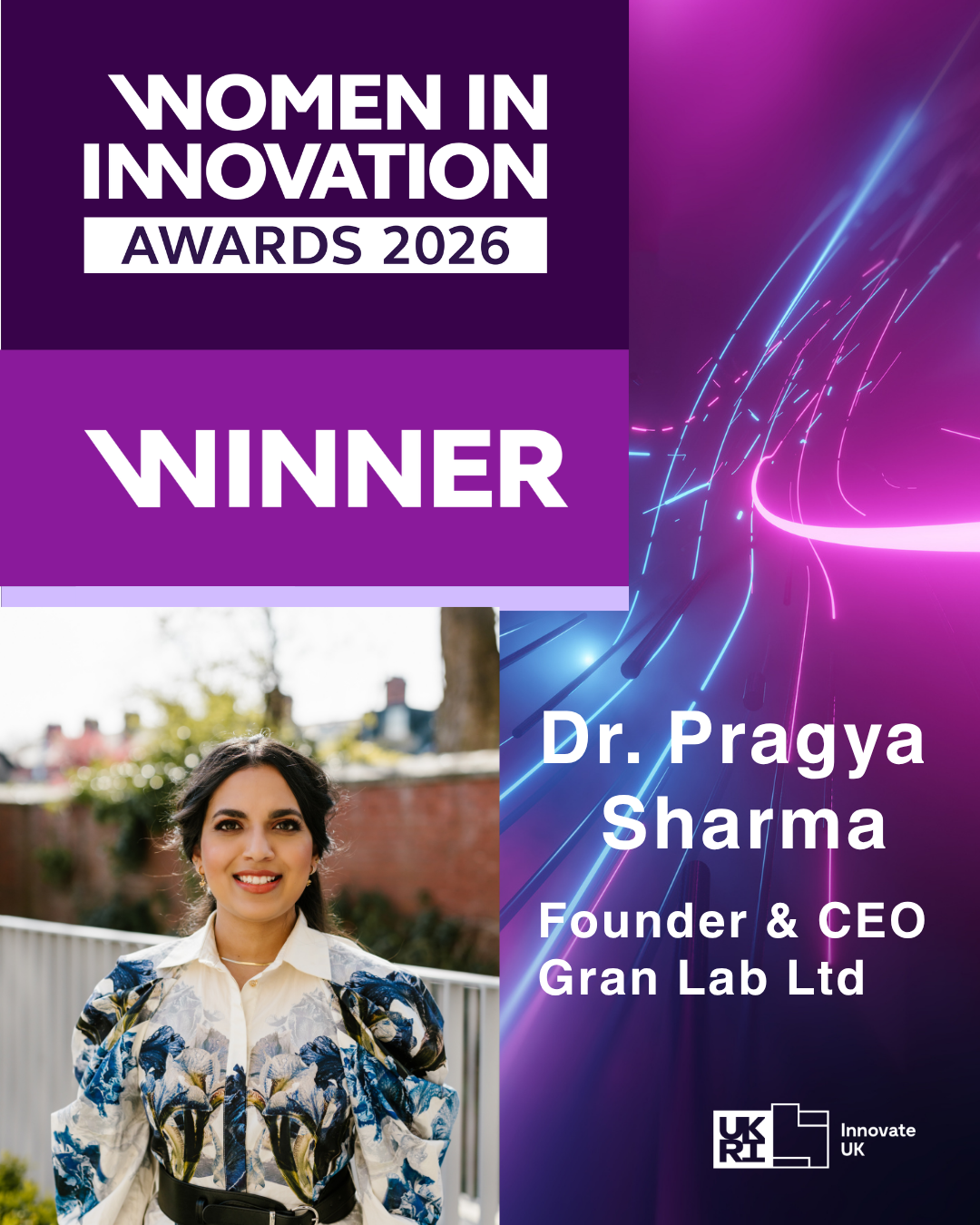 Innovate UK's 2026 Women in Innovation Awards.