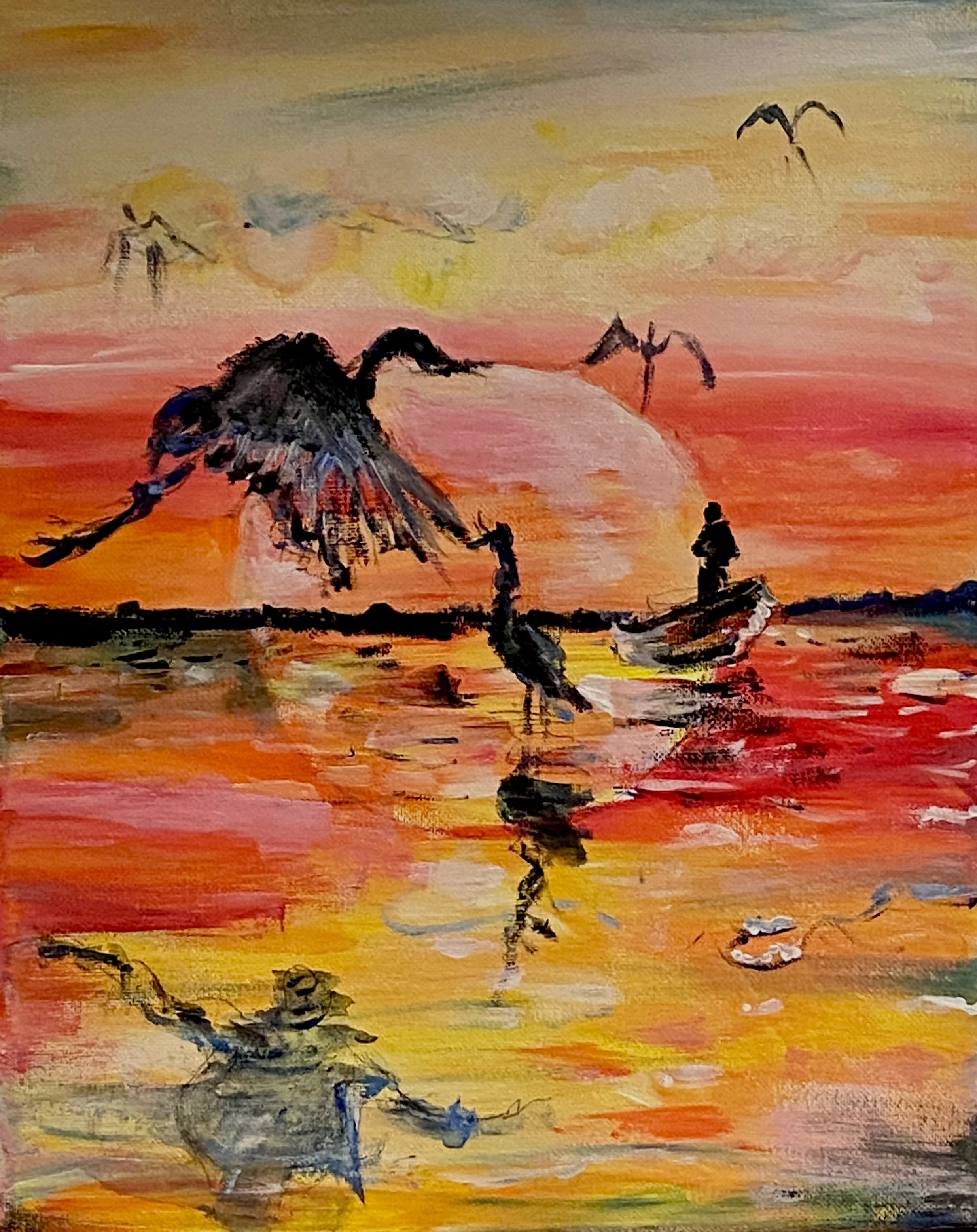 Fishing at Sunrise