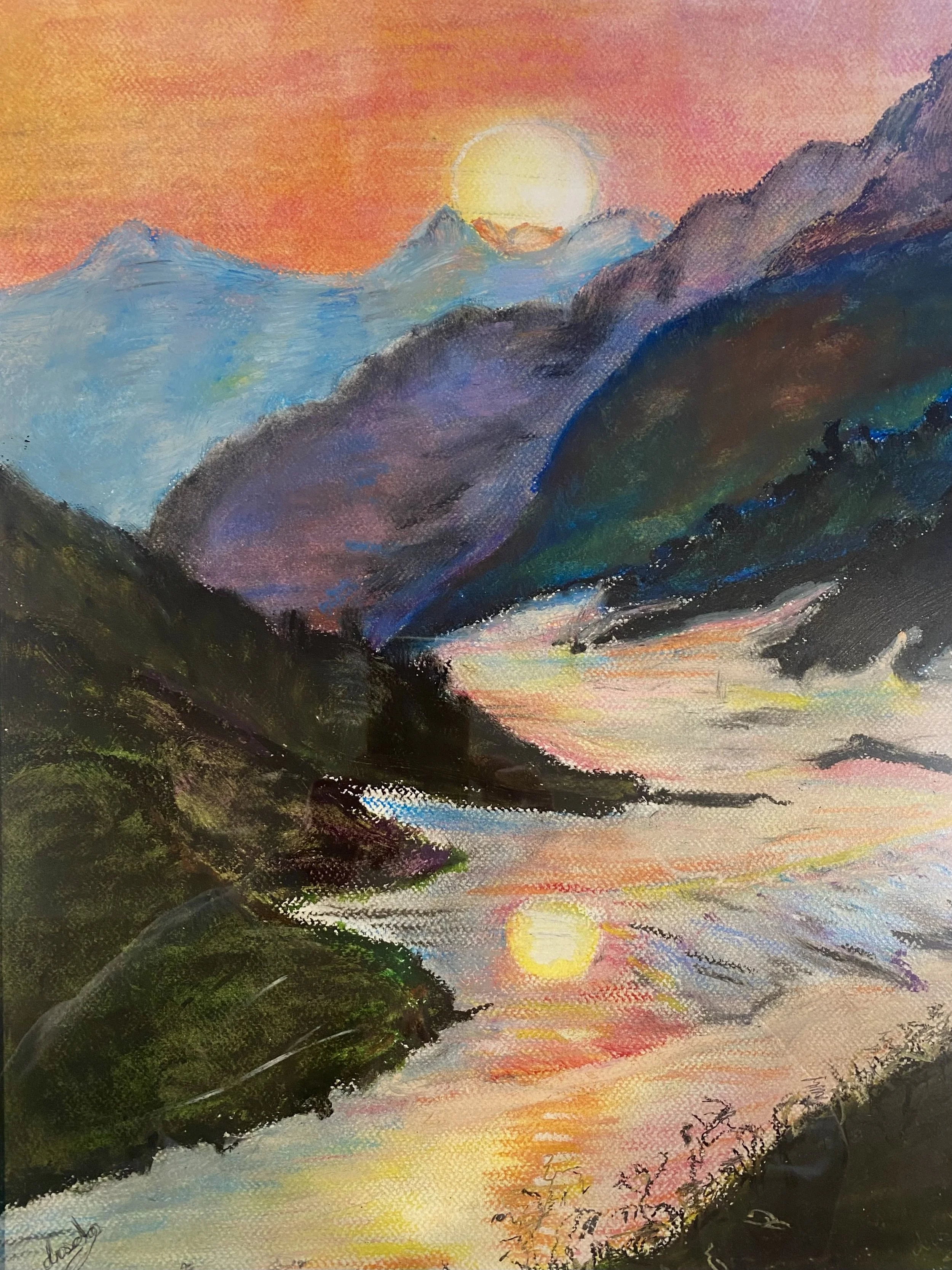 Sunrise over the mountains