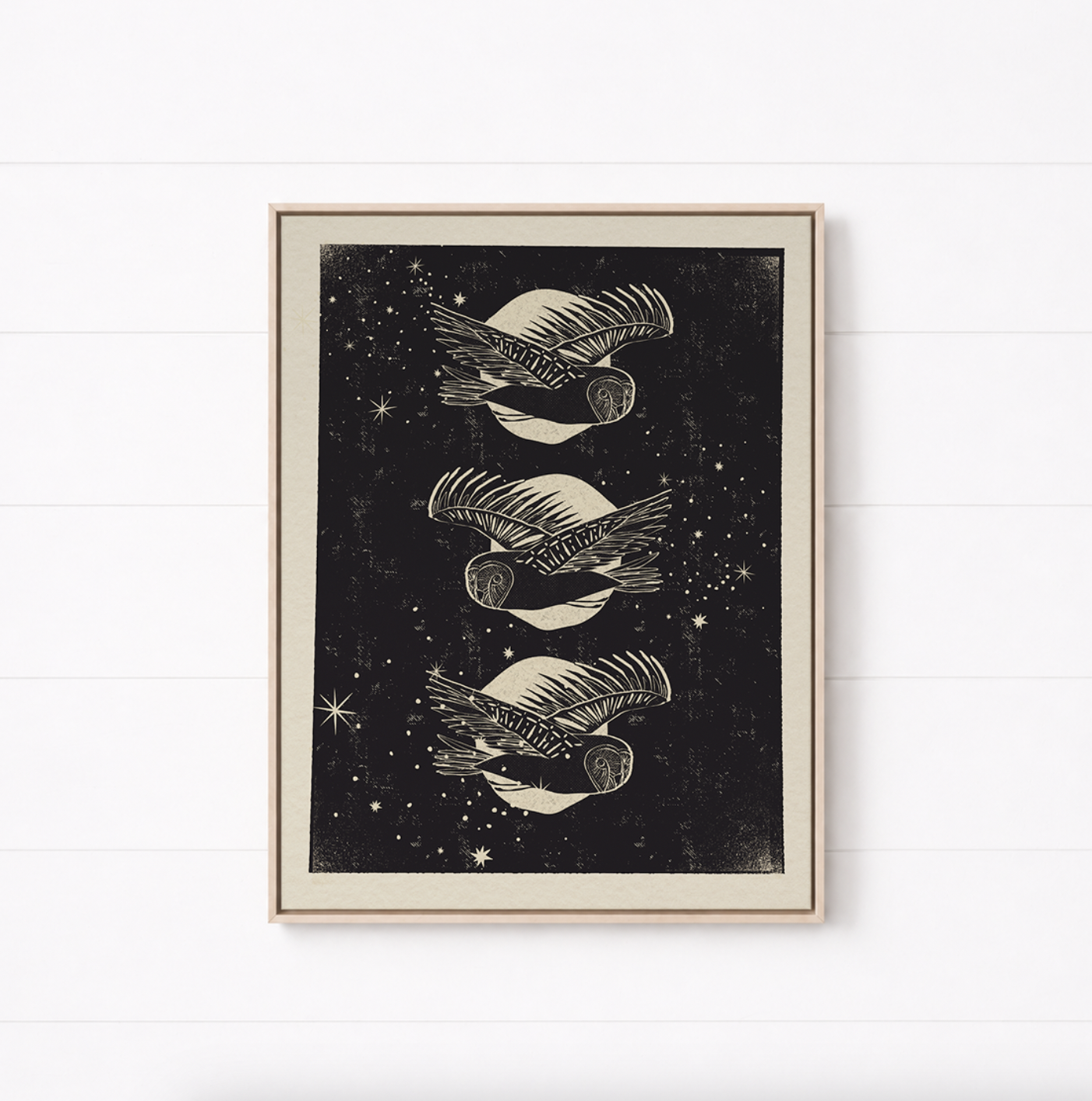 ThreeOwlsFramedCanvasBW.png