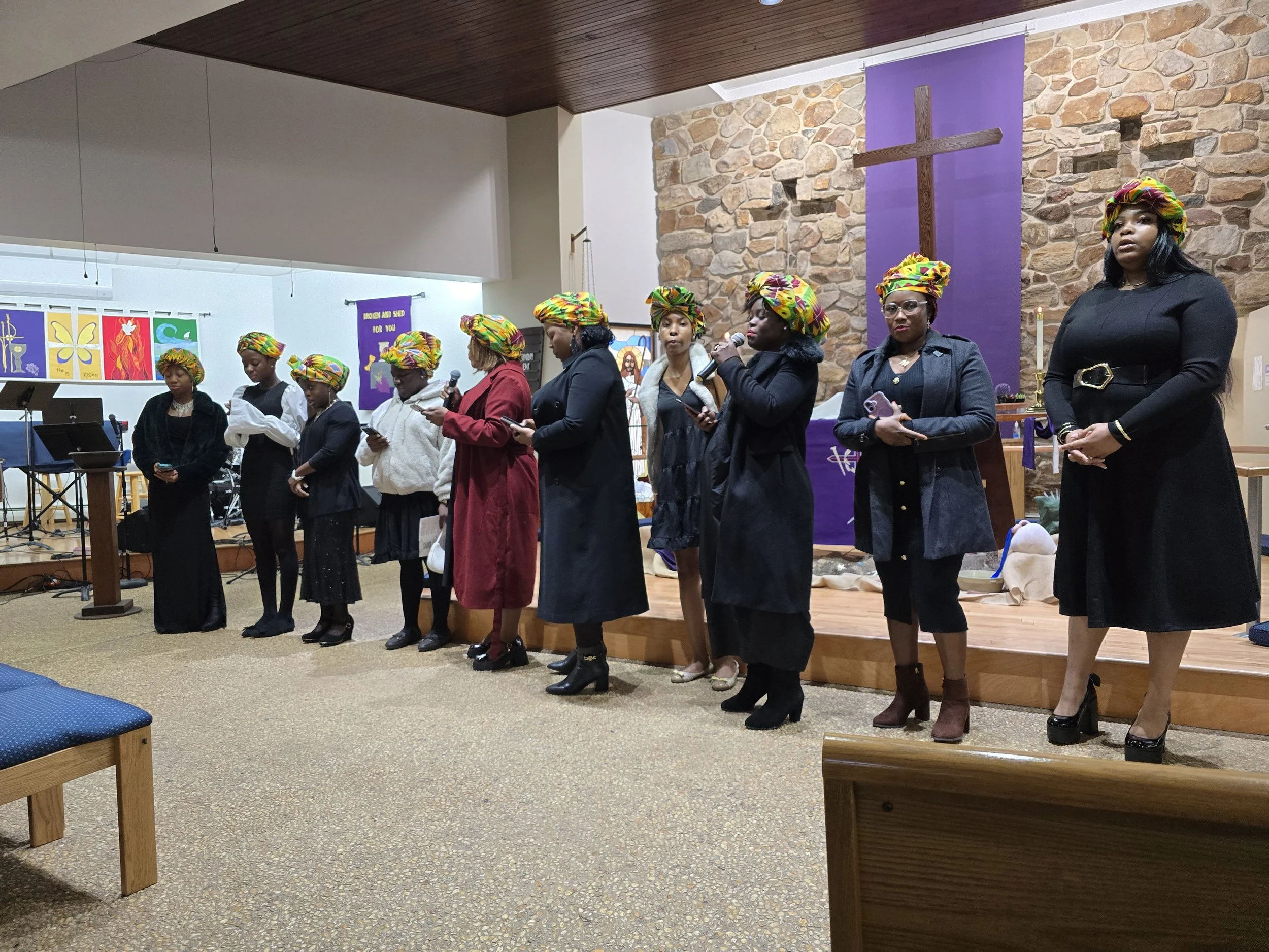 Advent also welcomes groups such as the Faith-Immanuel Gospel Choir to enrich worship