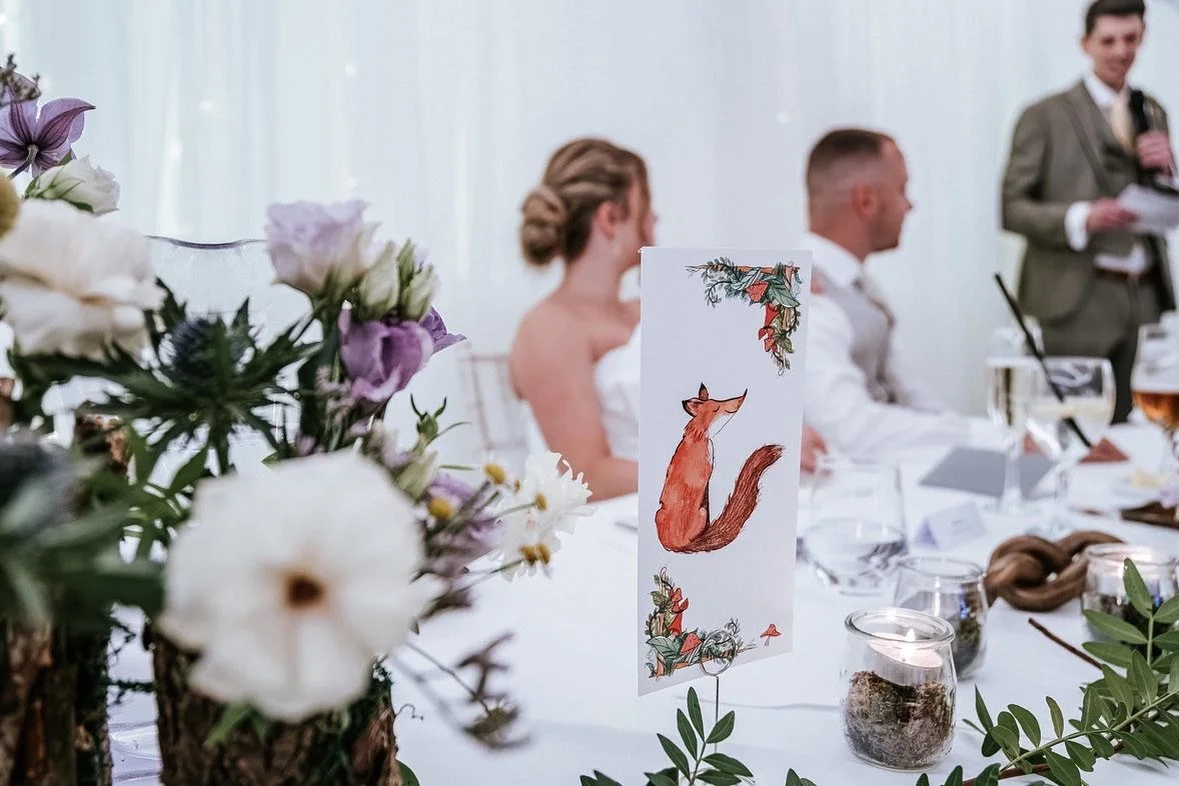 I love seeing the professional photos from my couples after their wedding! It&rsquo;s great to see my stationery on display from the day.

The lovely Ariel from @am_weddingphoto snapped this lovely shot featuring my woodland fox table number. Very fi