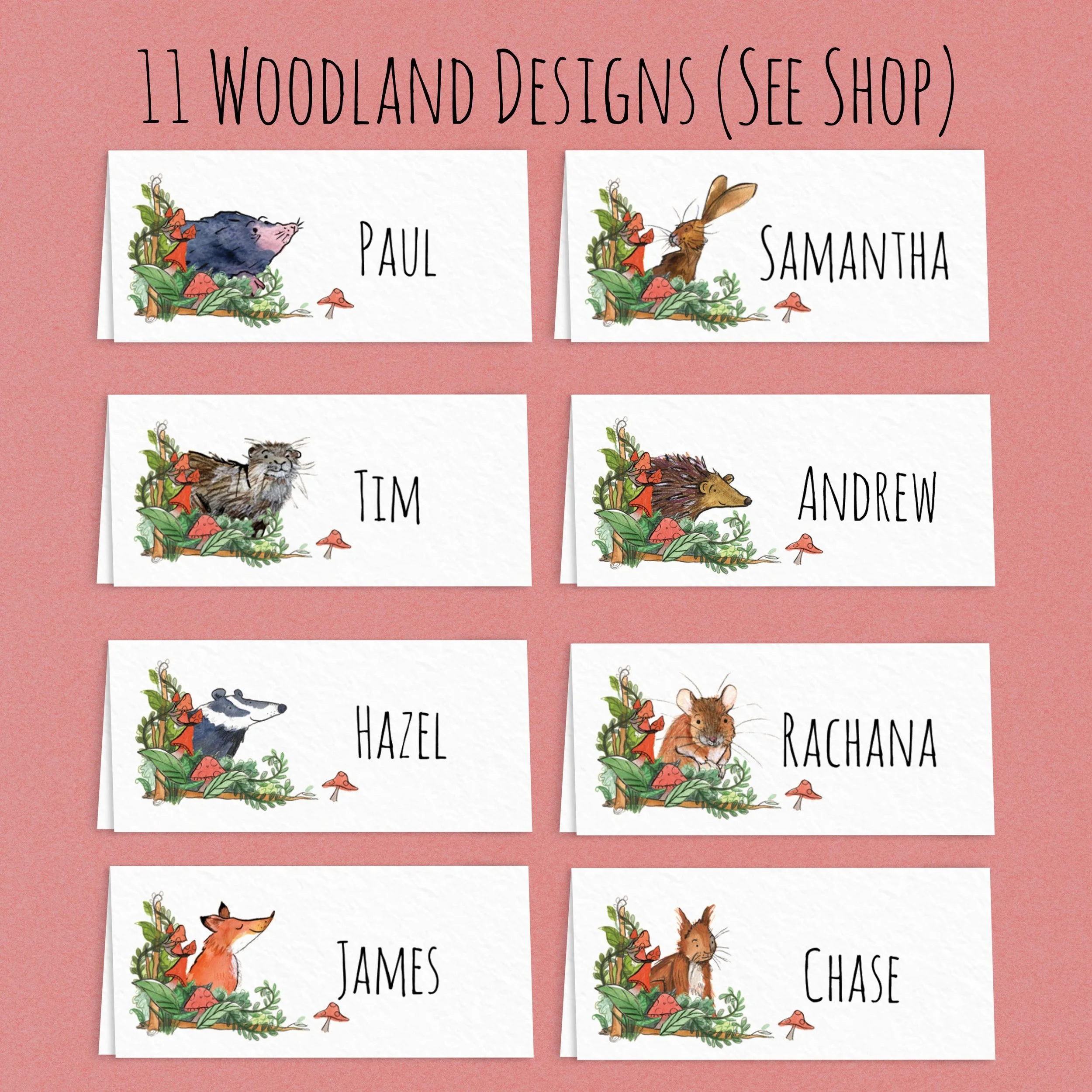 woodland place card range mock up 11 designs.jpg