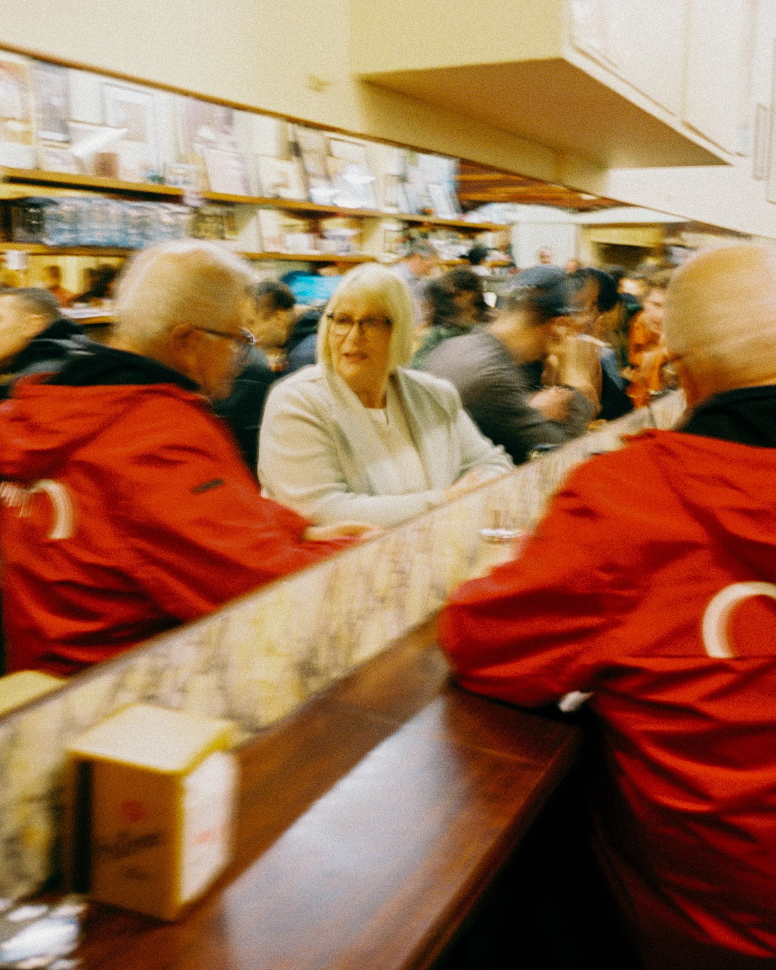 Date night at Pellegrini's Espresso Bar in Melbourne, Australia