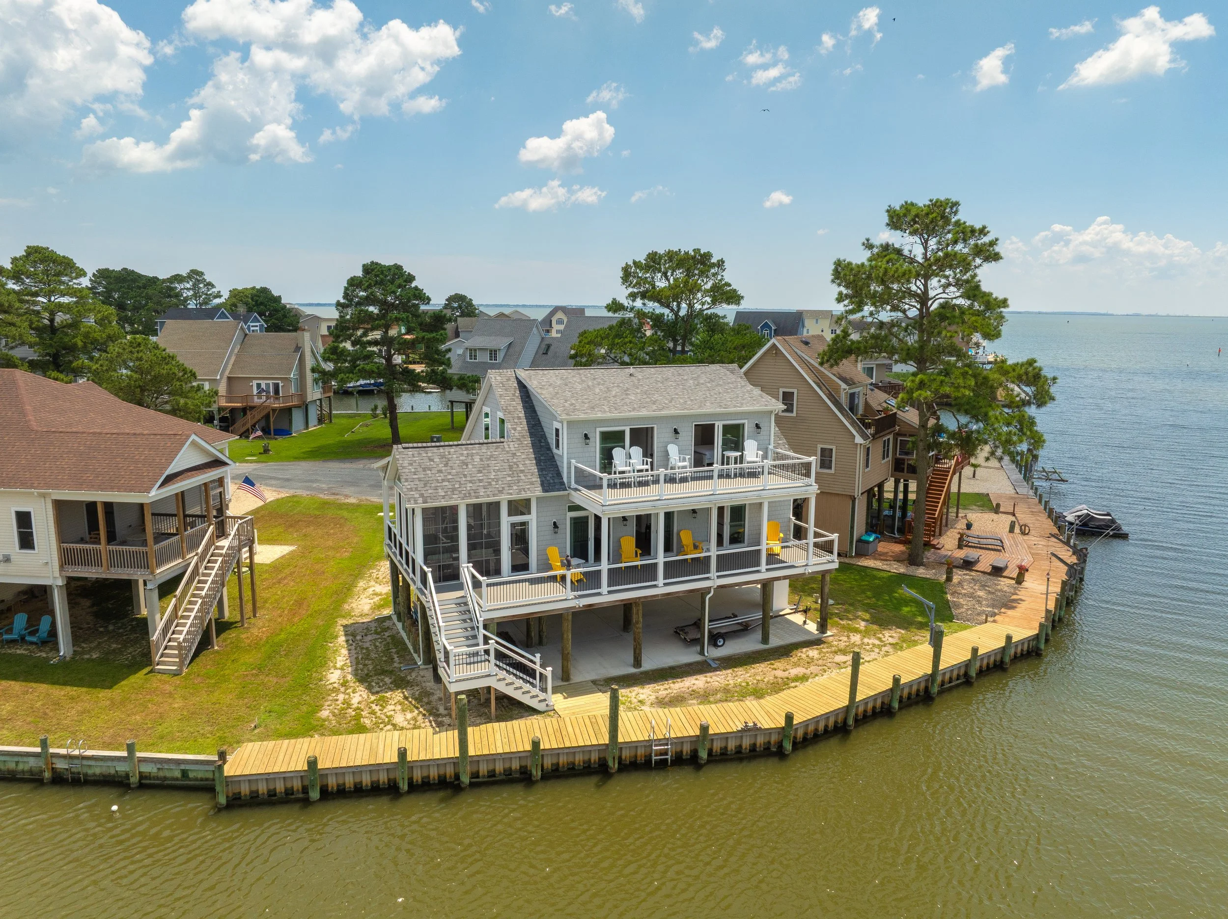 Waterfront Home Drone Photography | Greenbackville, VA