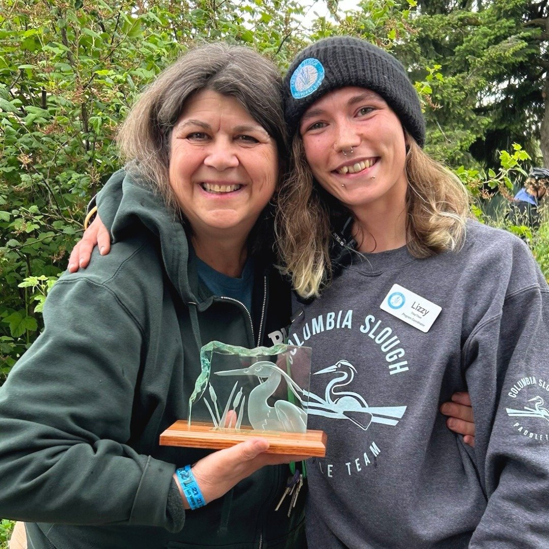 🌟Long-time POIC staff member Leigh Rappaport receives the prestigious Henrietta Award from the Columbia Slough Watershed Council! 🌟

@columbiaslough has been a vital partner to POIC, significantly enriching our #NaturalResourcePathways Program. The