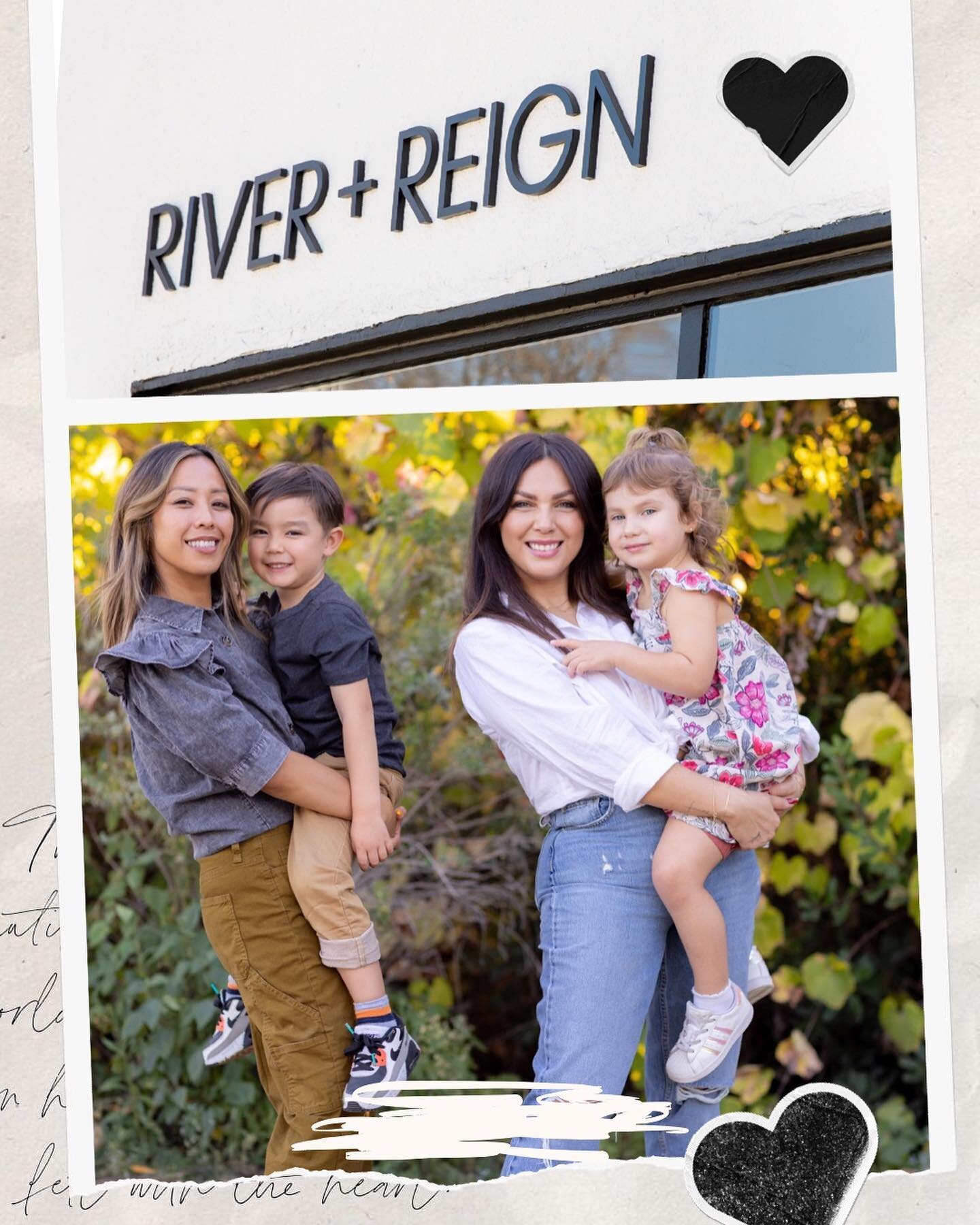 Happy Mothers Day! 💗 
.
.
✨Every Day we work towards creating a better future for our little ones. We are so grateful to be their moms. 
✨River + Reign Salon was inspired by them, and such a huge motivator every day we step foot as owners into our s