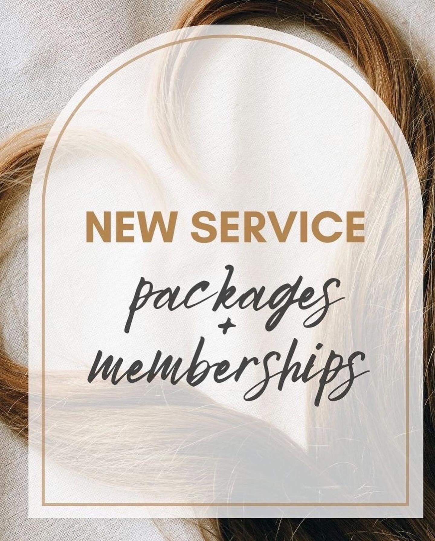 ⭐️NEW LAUNCH IS NOW LIVE⭐️
.
.
We&rsquo;ve just launched new service packages and memberships to accommodate the services you already love &amp; receive from us, but with a savings 🎉🥳
.
.
These new packages are great for anyone if we have you on a 