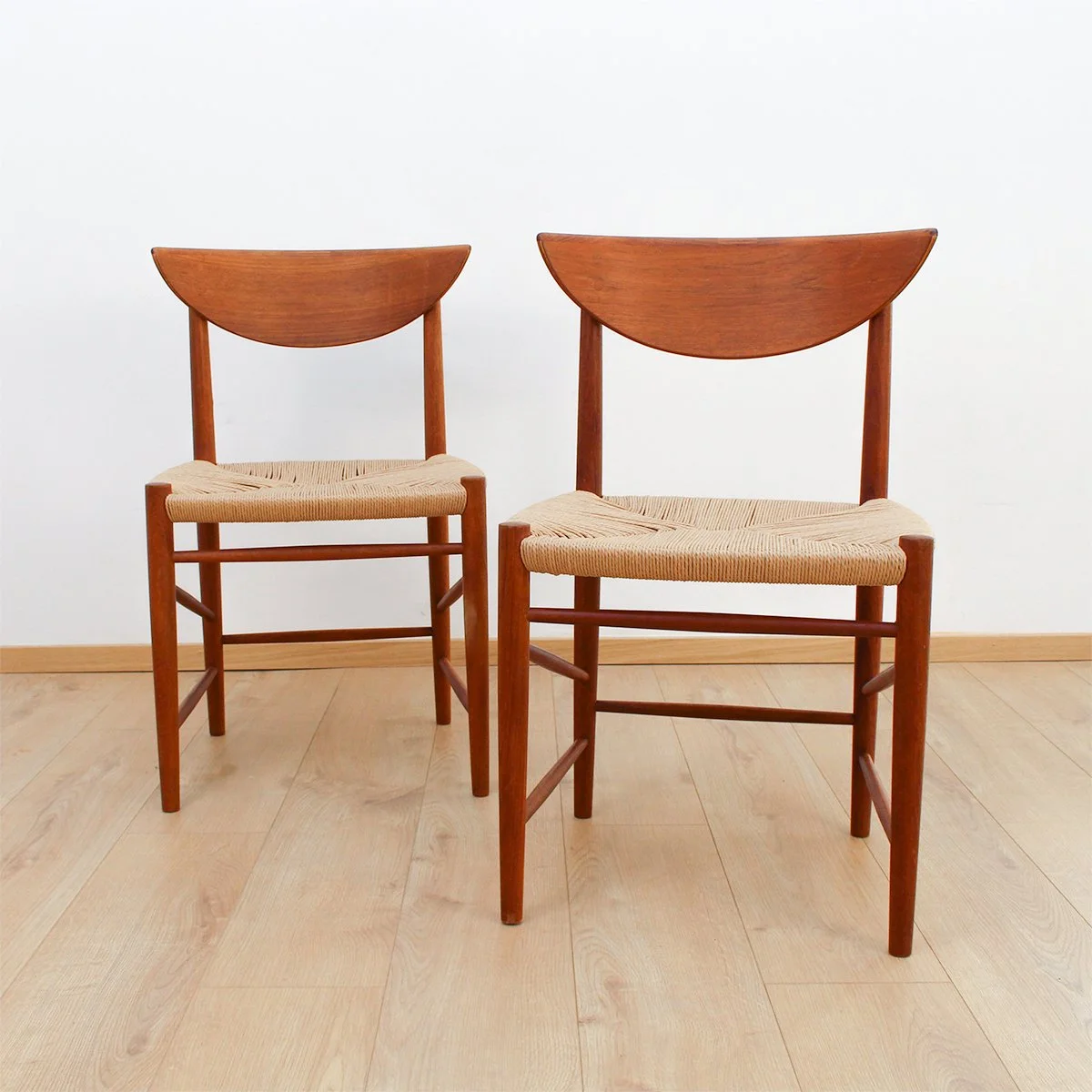 2er-Set Teak-Stühle von Peter Hvidt & Orla-Molgaard Nielsen