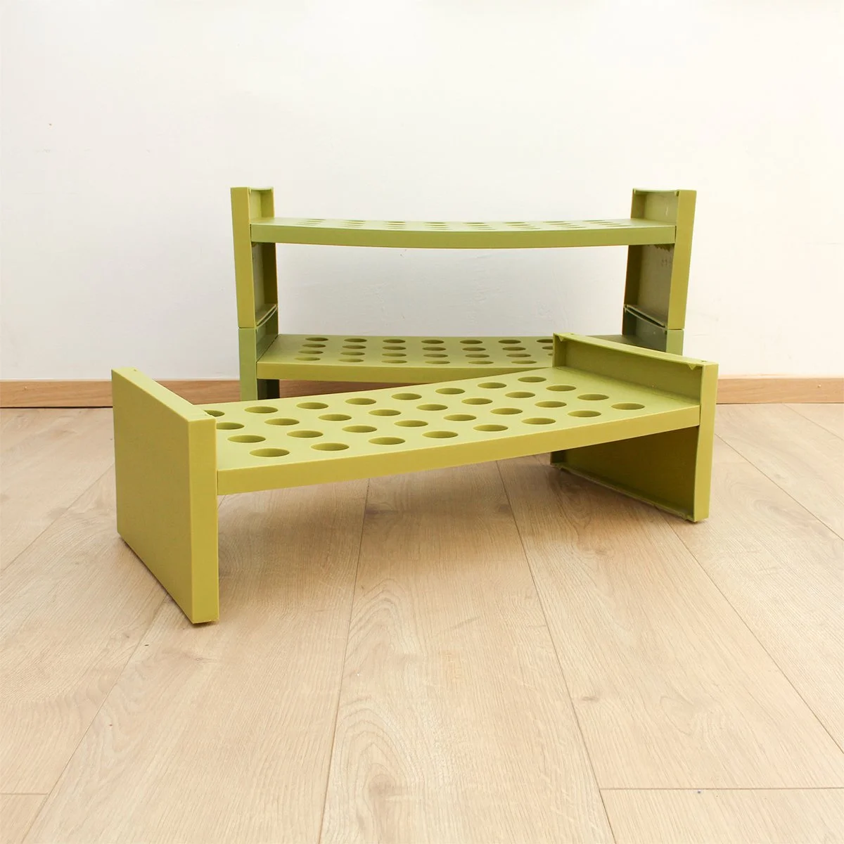Vintage Ikea Schuhregal grün