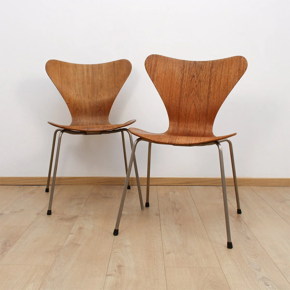 2er-Set Teak-Stühle von Arne Jacobsen