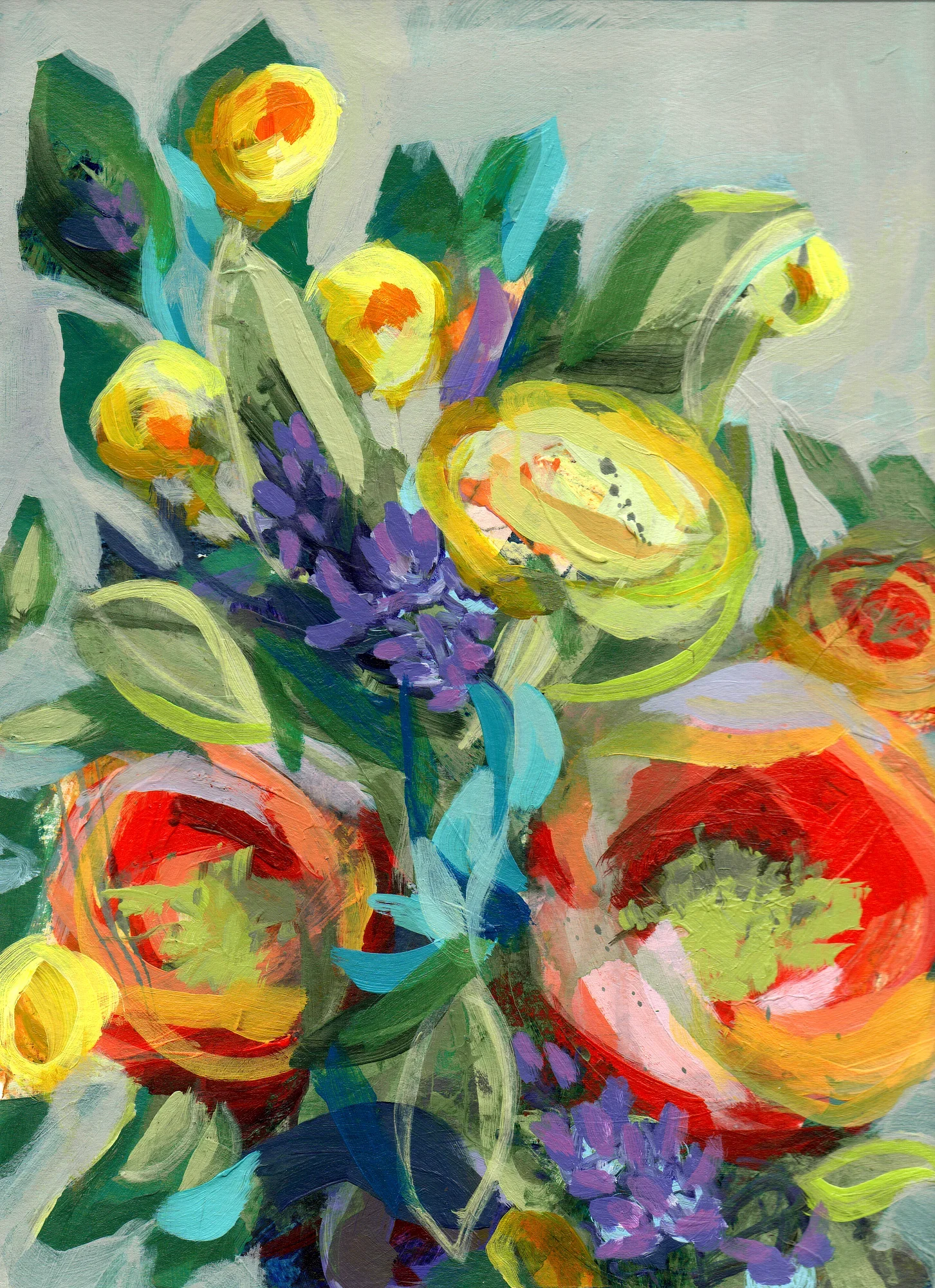 Print // A garden pathway