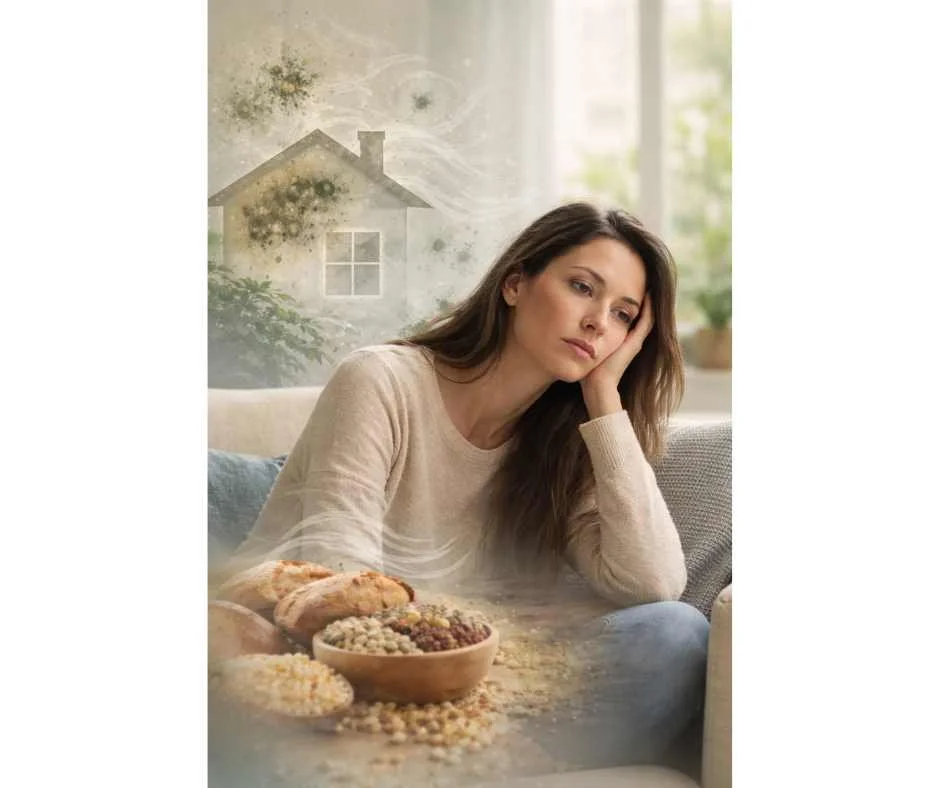 Layered environmental mold exposure affecting air, food, and indoor spaces in a systems-based view of chronic illness