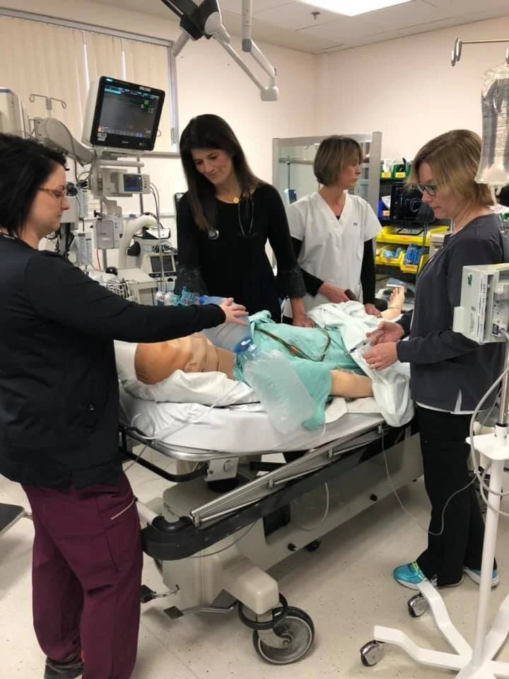 Dr. Tania Sullivan and team running a simulation. Photo credit: Doctors Nova Scotia