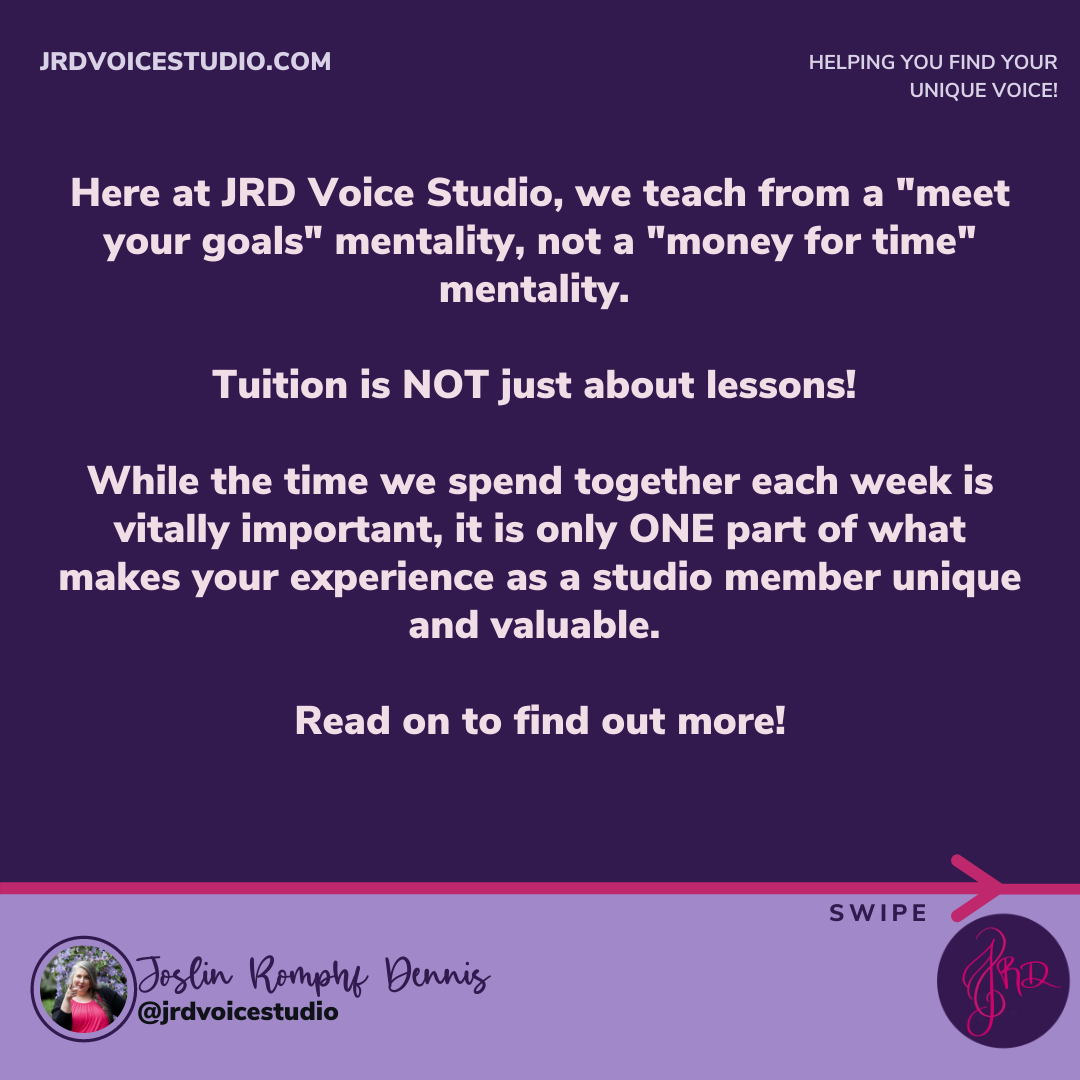 Tuition is NOT just about lessons
