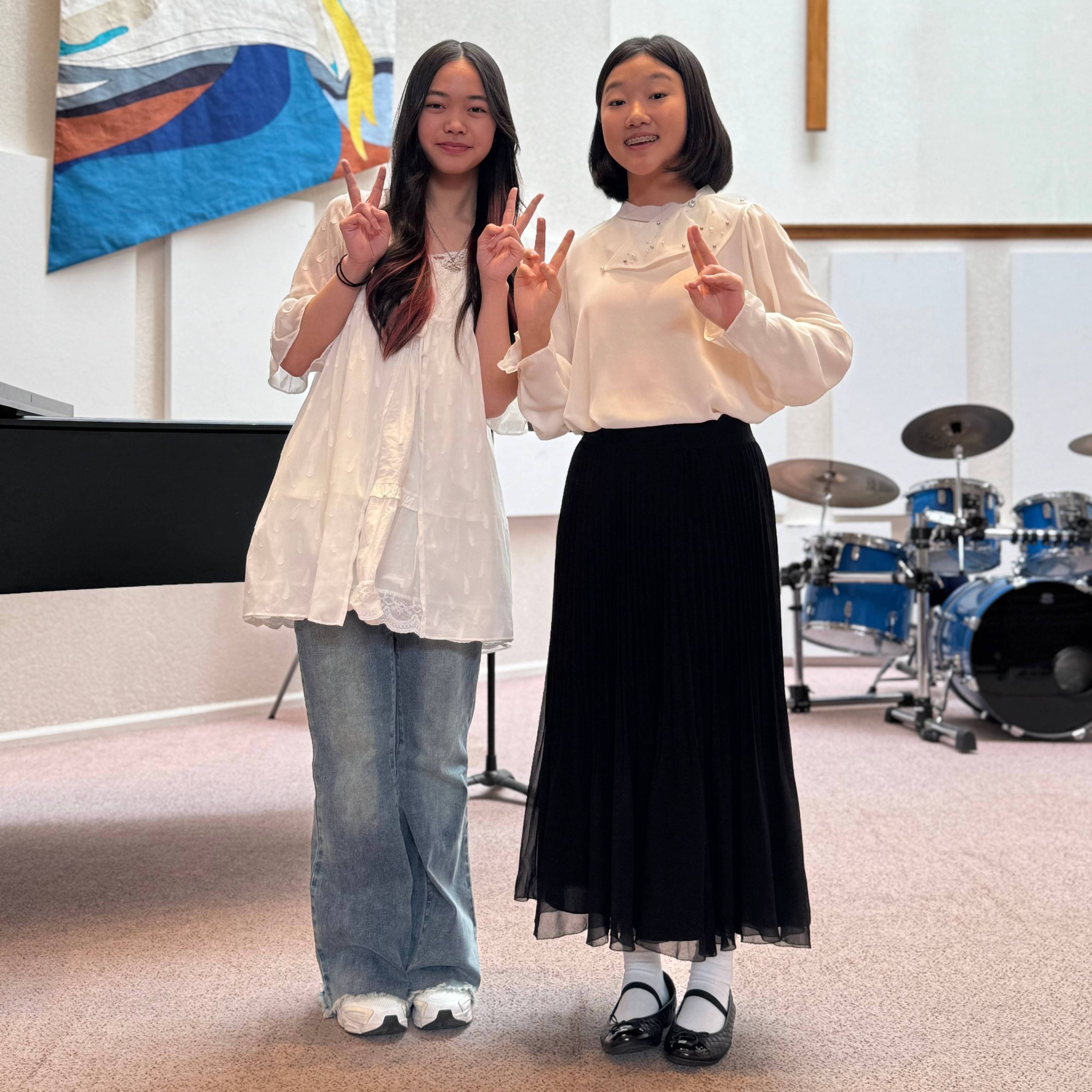Studio members Molly and Kai Yee after the 2025 Studio Showcase