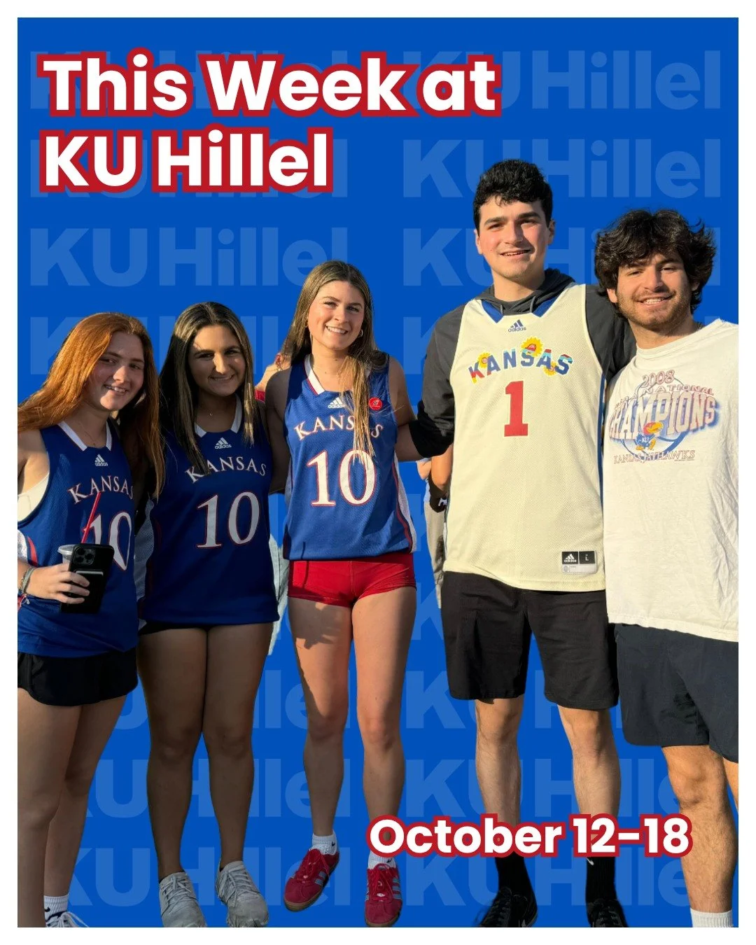 We hope you're enjoying your fall break! Our building will be closed on Monday and Tuesday, but we can't wait for an exciting week as soon as you get back! Whether you're painting pumpkins with @jwigl.ku, grabbing some challah before Late Night in th