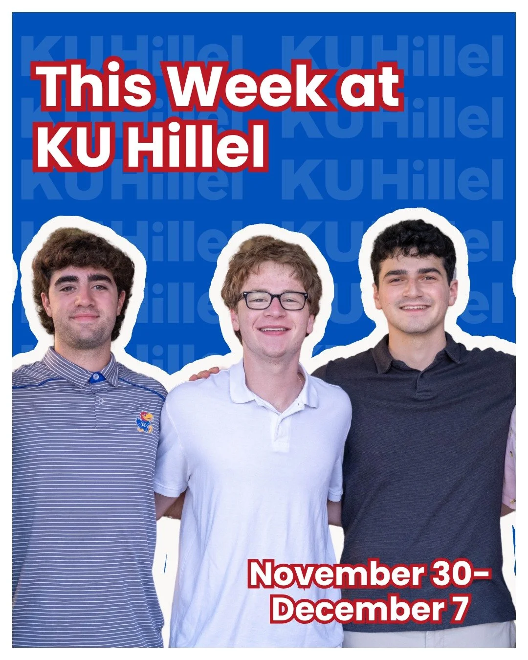Thanksgiving break may be over (tragic... we know), but fear not... wee've got a FULL week of exciting opportunities to get involved with Hillel! 

Whether you're making candles for Hanukkah with Adamah, enjoying a latke on Wescoe Beach, coming to ou