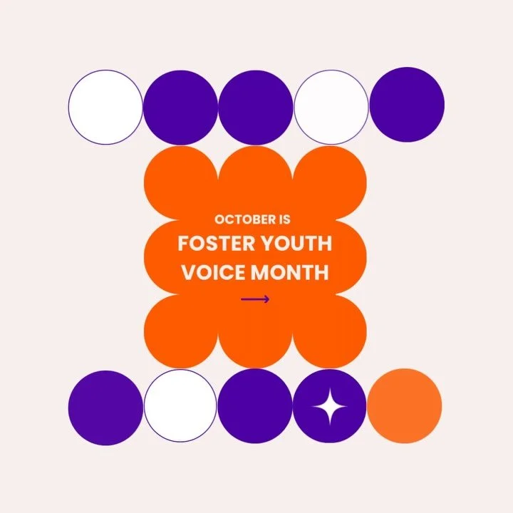 October is Foster Youth Voice Month- a time to celebrate the young people shaping the future of child welfare 💜 

The insight of youth that have experienced foster care help improve systems in tangible ways. Listening to those with lived experience 