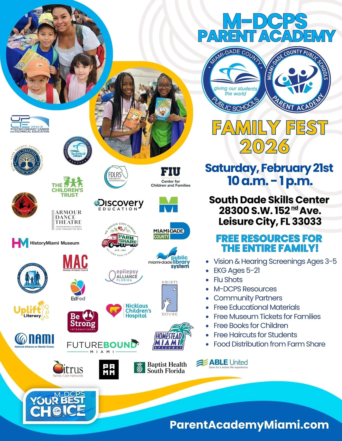 THIS SATURDAY! Join Miami-Dade County Public Schools for Family Fest 2026.