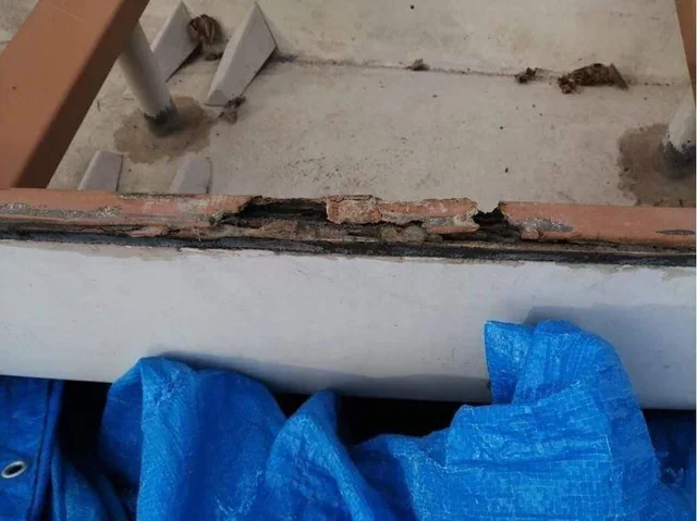 Damage to the inside of CDBF boat