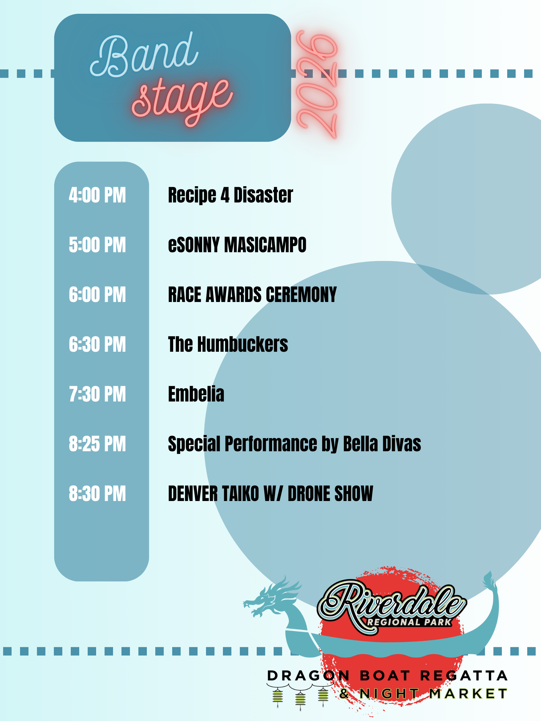 Band Stage Schedule