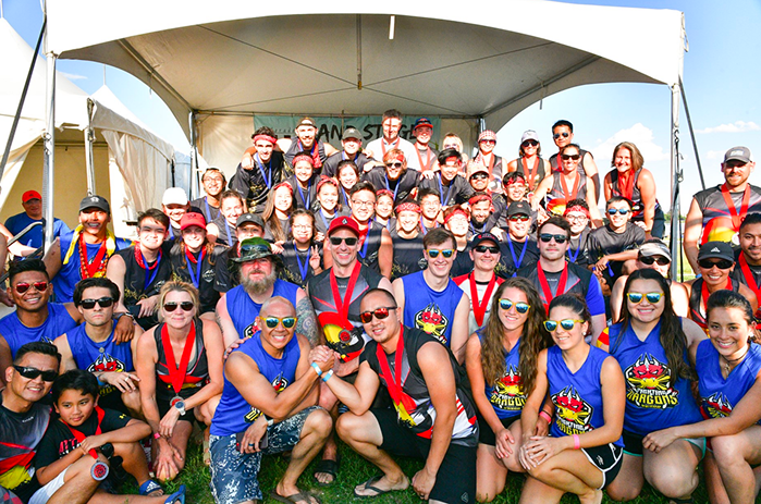 photo of a group of Colorado Dragon Boat, as the image for "Become a 2026 Sponsor!"