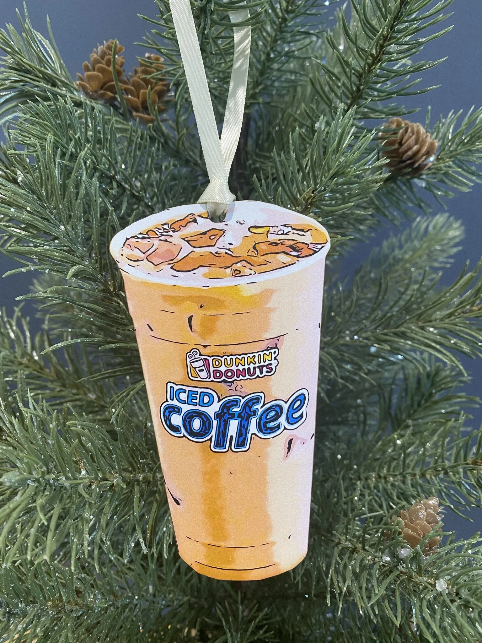 Dunkin' Iced Coffee Jawnament Ornament — Jawnaments