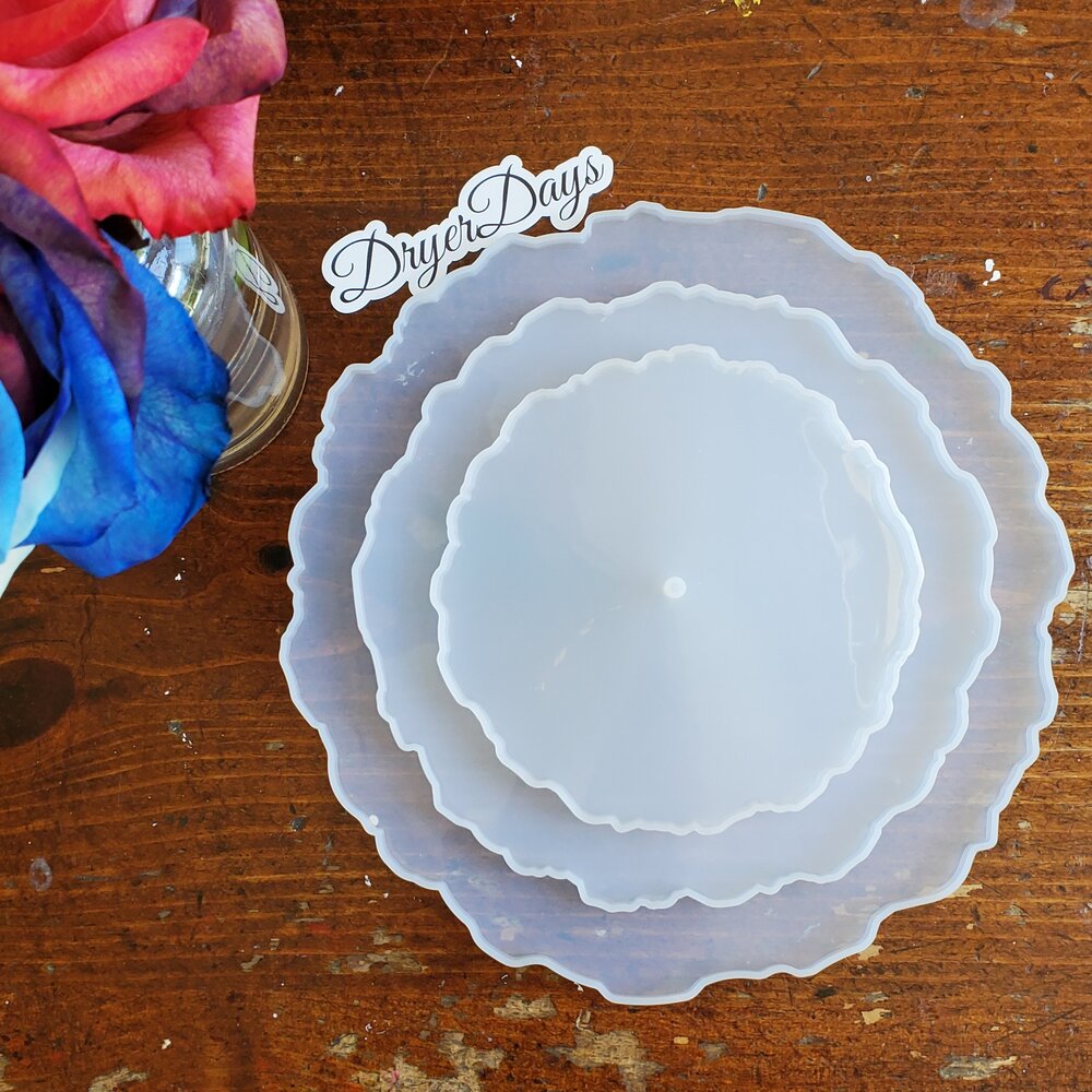 3 Tiers Flower Shaped Round Resin Silicone Mold