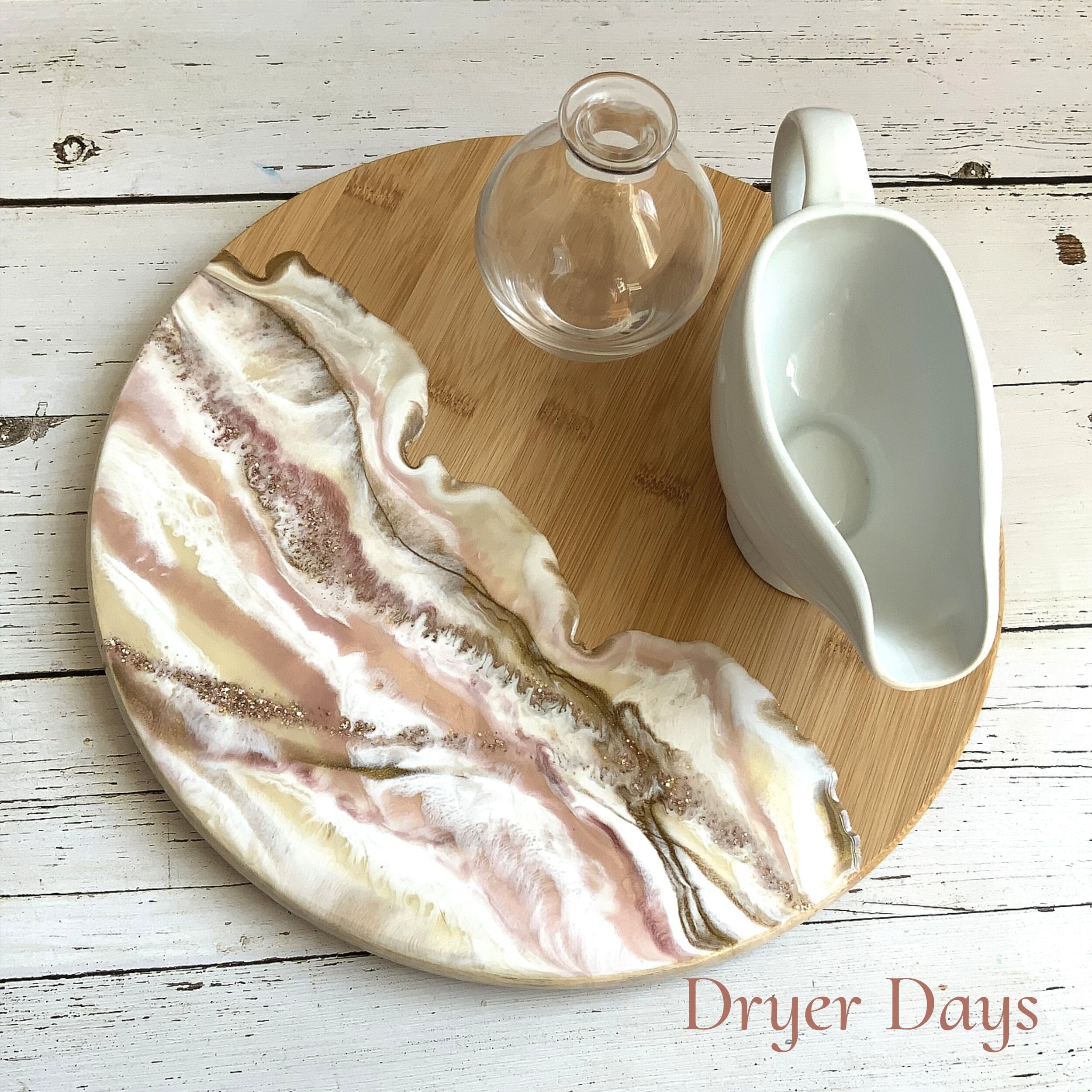 Pink and Gold Lazy Susan