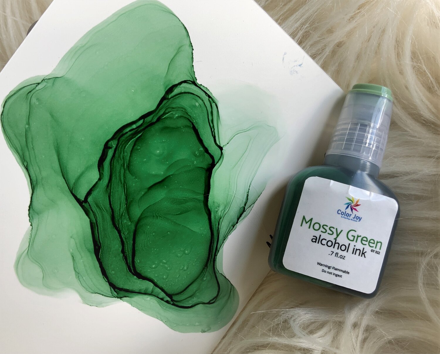 Irish Moss Green Alcohol Ink - Professional Grade - Huge 4oz Bottle, Artist  Made