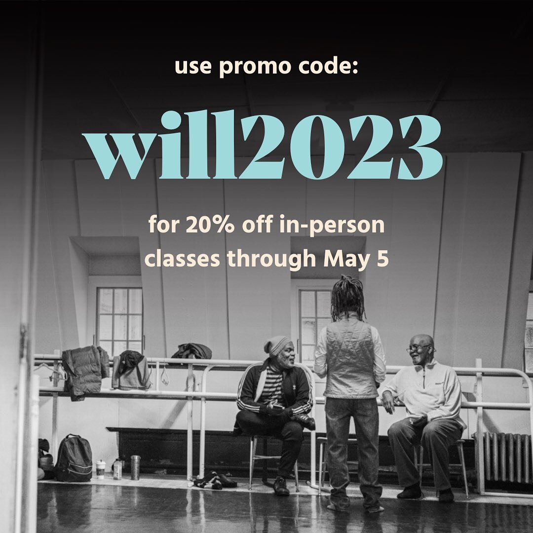 Get on the marley with us! Take advantage of 20% off ALL IN-PERSON CLASSES through May 5! To sign up, visit the link in our bio and use code: WILL2023. 

#joelhalldancersandcenter #joelhall #danceclass #danceclasses #danceclasschicago #chicagodancers