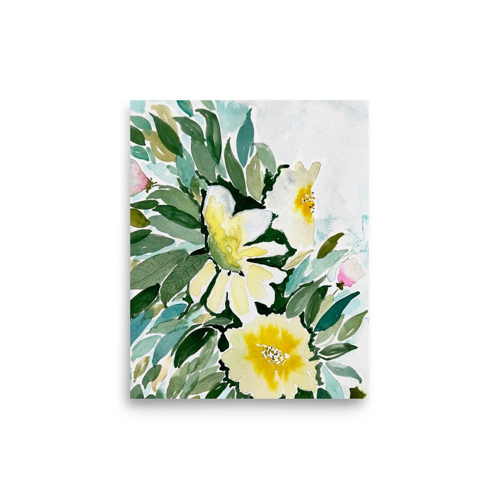 Coastal Camelias Print