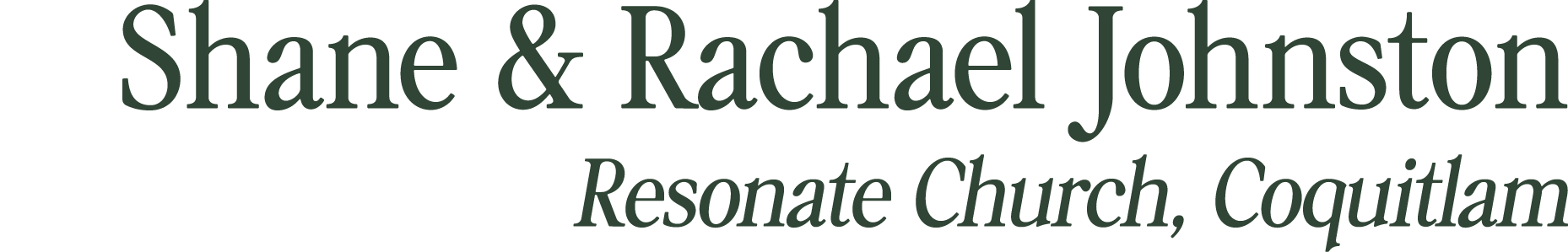 Shane & Rachael Johnston | Resonate Church, Coquitlam